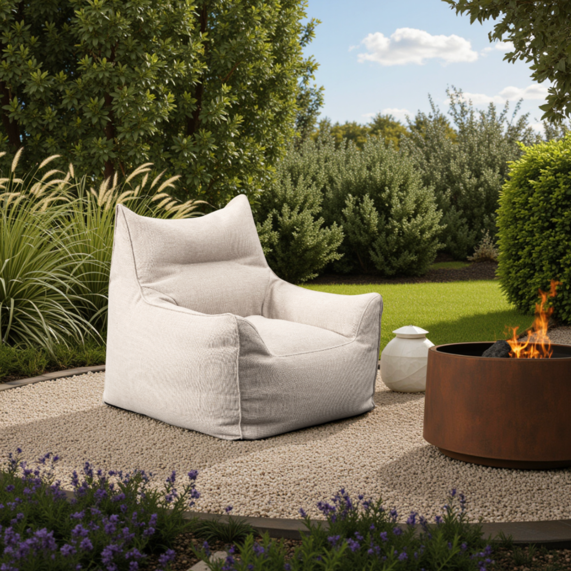 Moorea Lounger Indoor-Outdoor Bean Bag