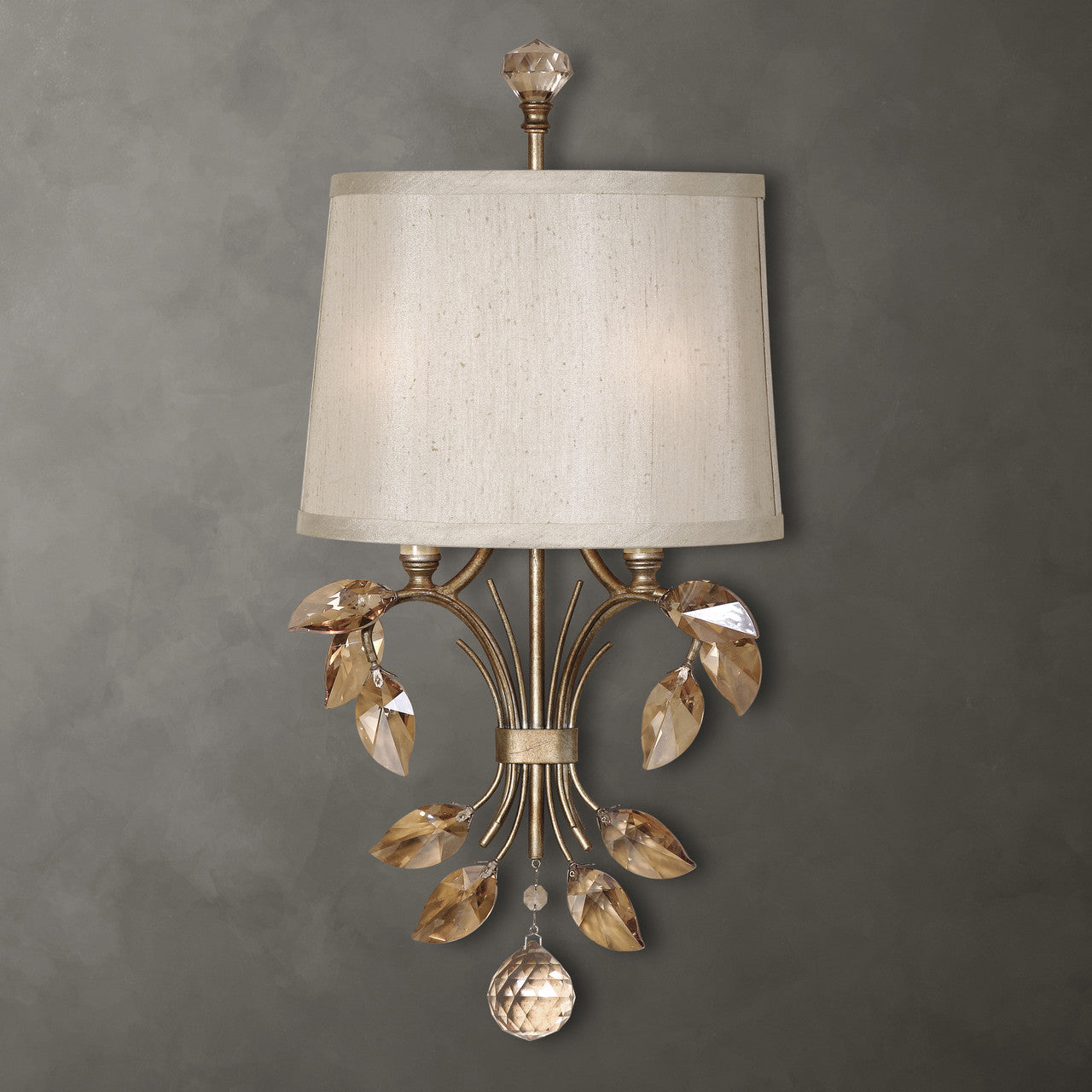 Uttermost Alenya 2 Light Gold Wall Sconce