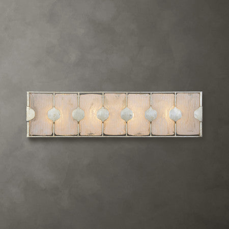 Rene 4 Light Swirl Glass Vanity