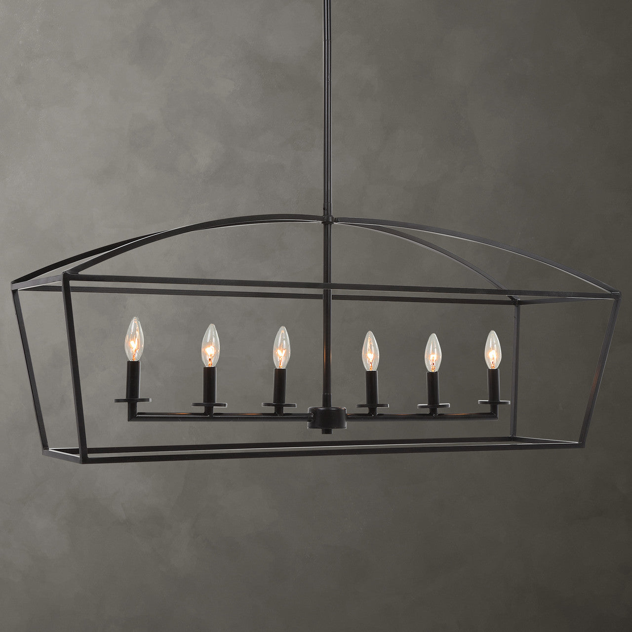 Uttermost Clayton 6 Light Linear Chandelier