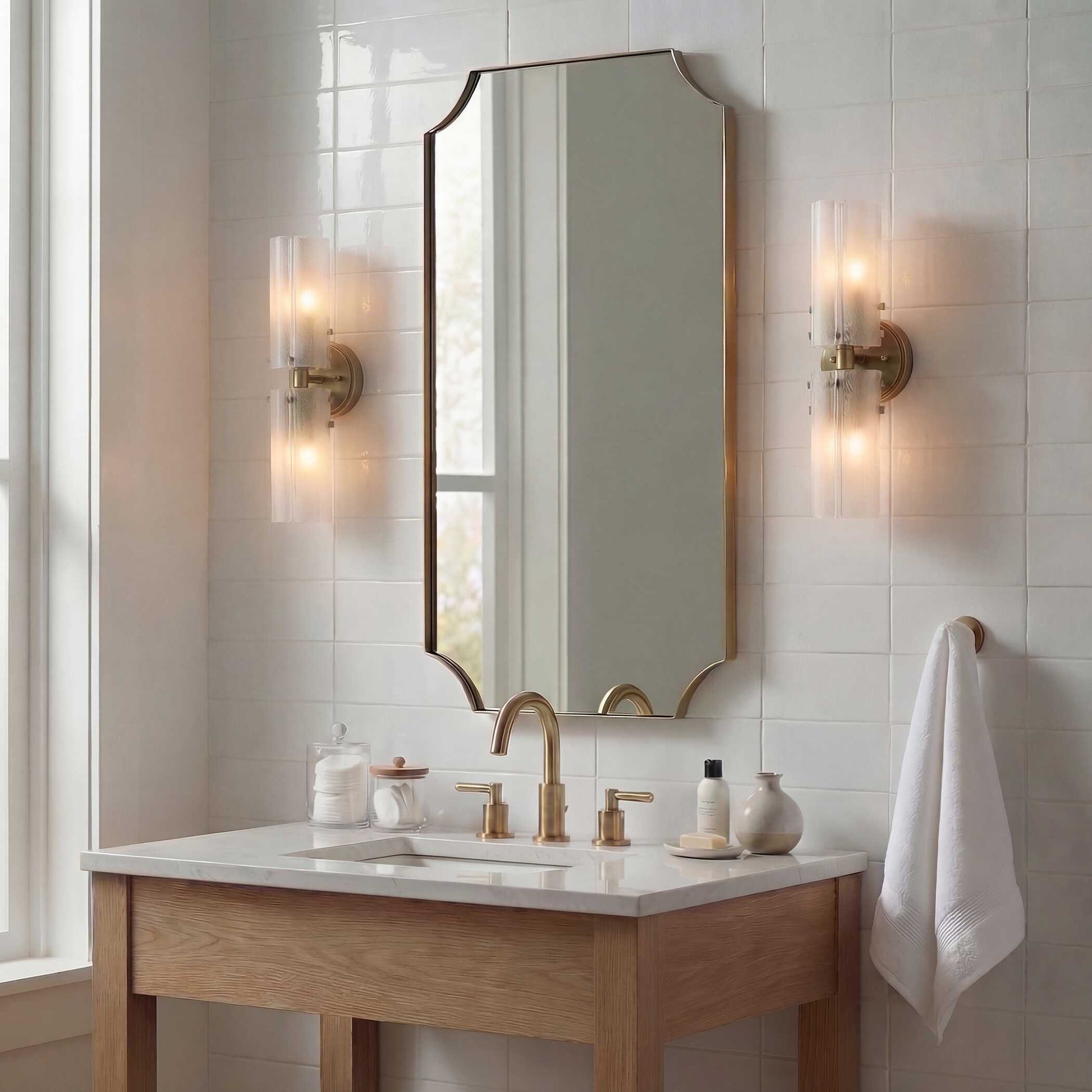Uttermost Mistie 2 Light Glass Sconce
