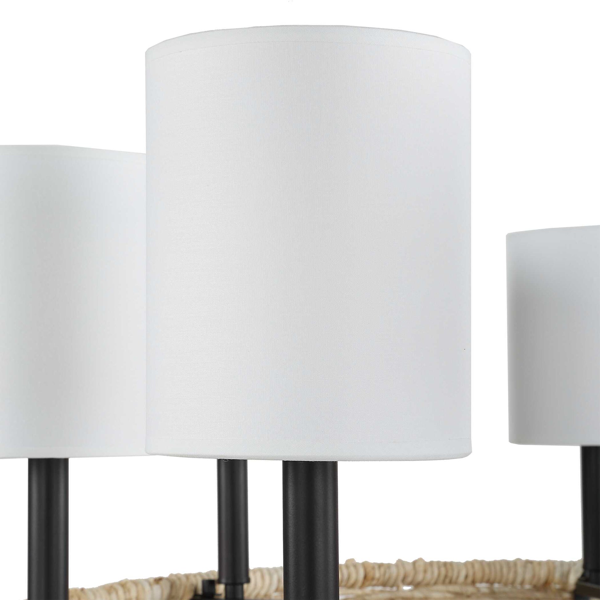 Uttermost Faiyam 8 Light Rattan Chandelier
