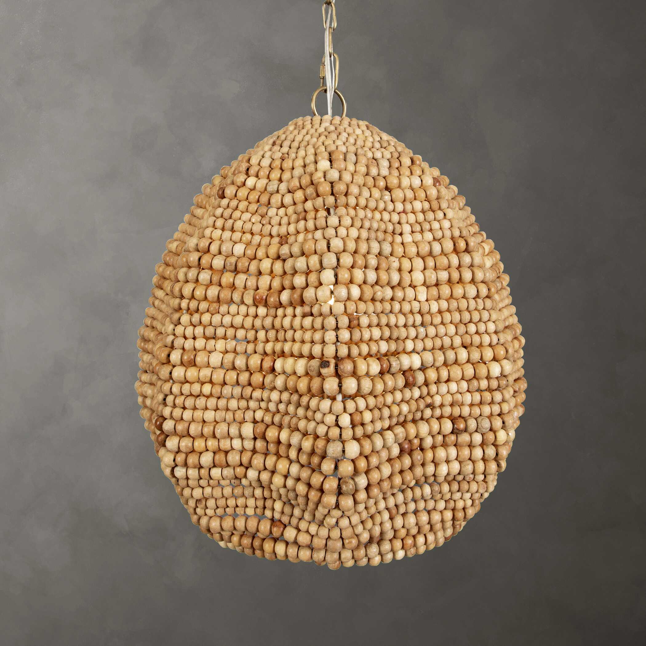 Uttermost Kauri 1 Light Wooden Bead Pendant