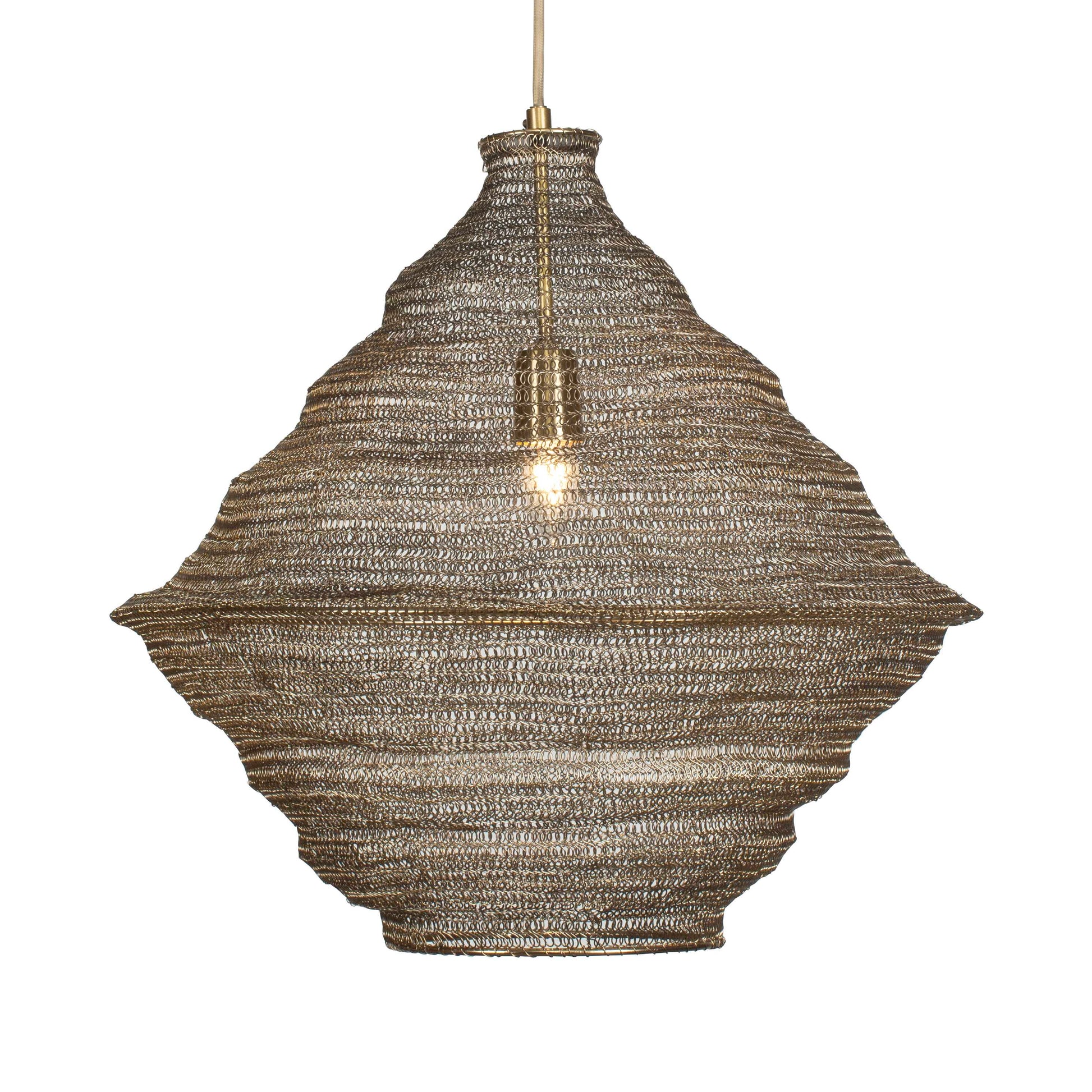 Uttermost Sigh Woven Brass 1 Light Pendant