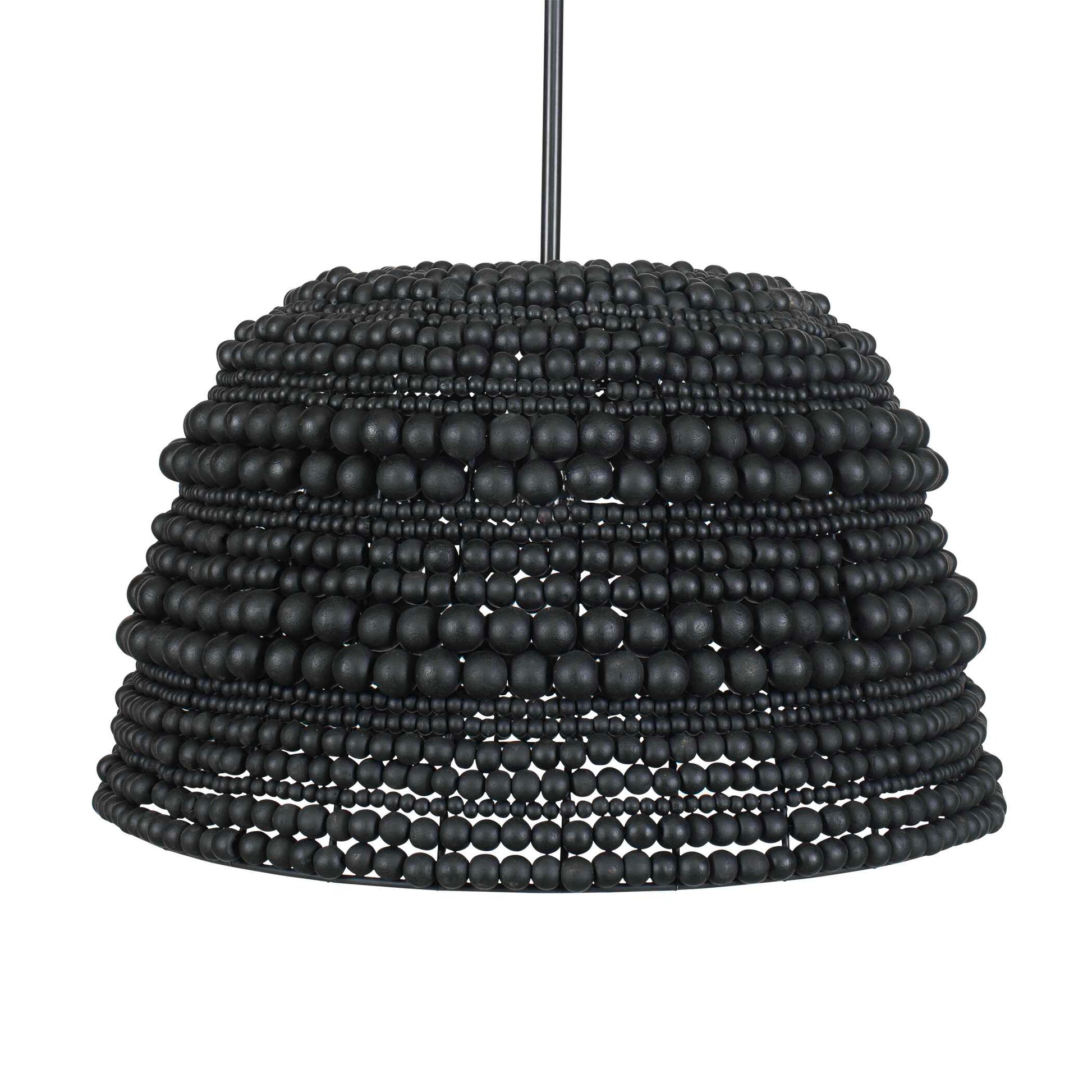 Uttermost Persephone Black Bead 1 Light Pendant