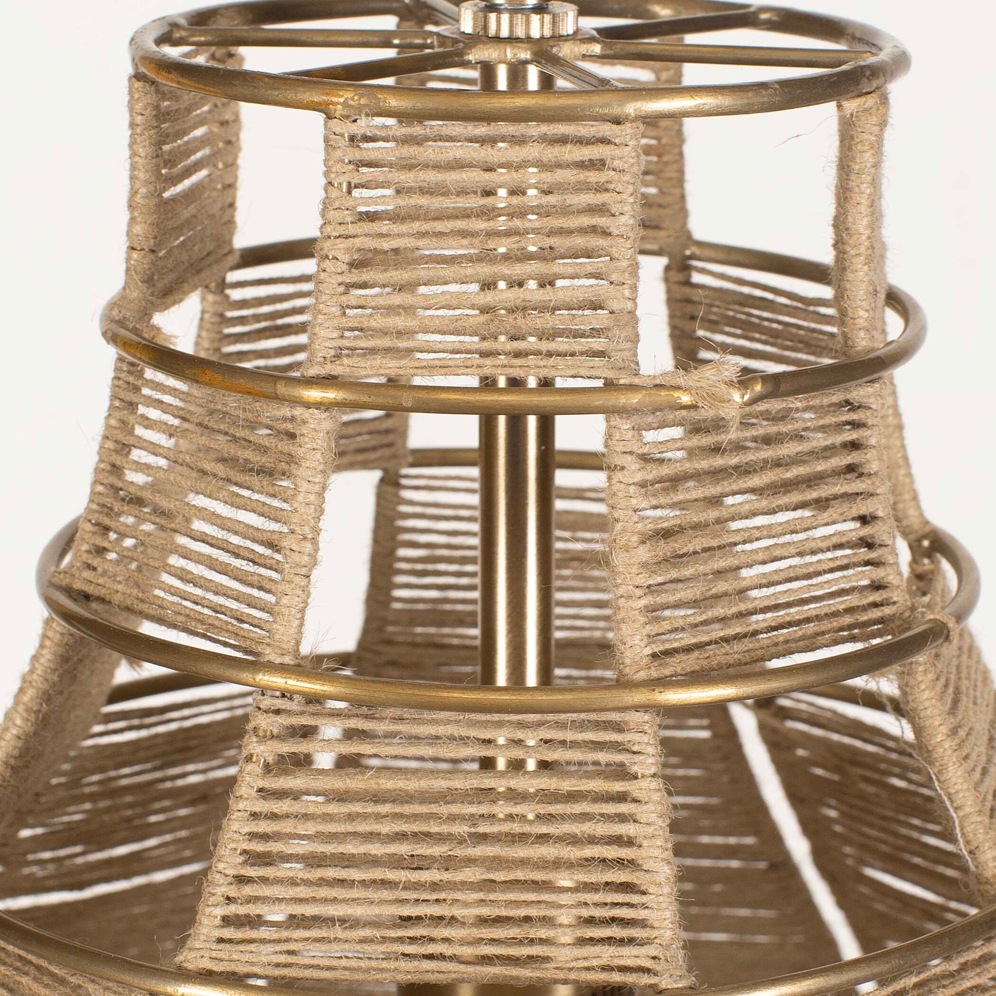 Uttermost Hestia 1 Light Natural Rope Pendant