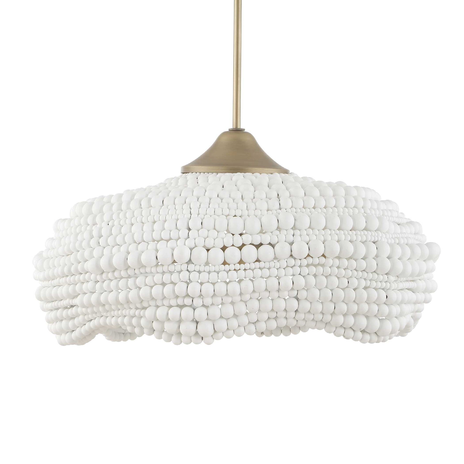 Uttermost Biddeford 5 Light White Beaded Pendant