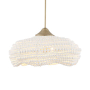 Uttermost Biddeford 5 Light White Beaded Pendant