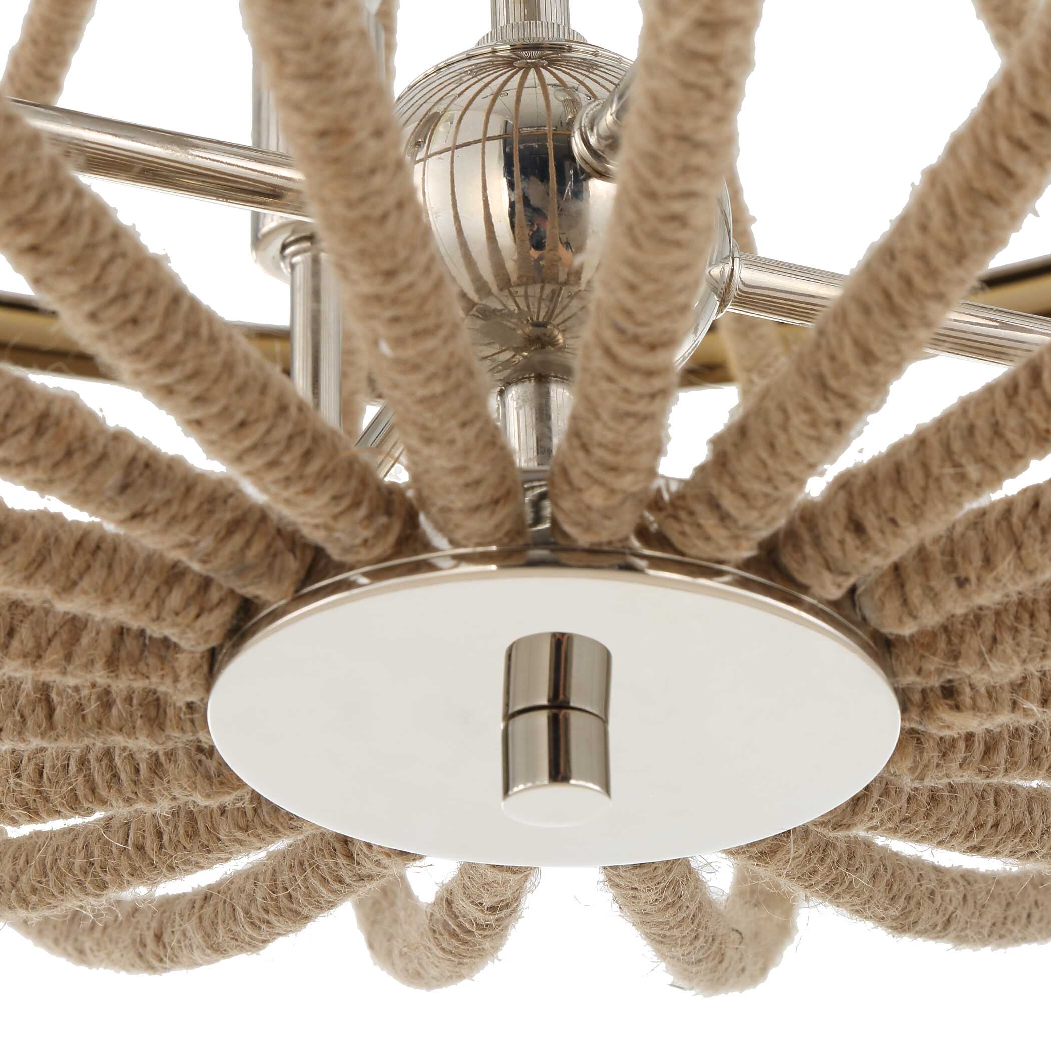 Uttermost Lovelock 4 Light Rope Empire Chandelier