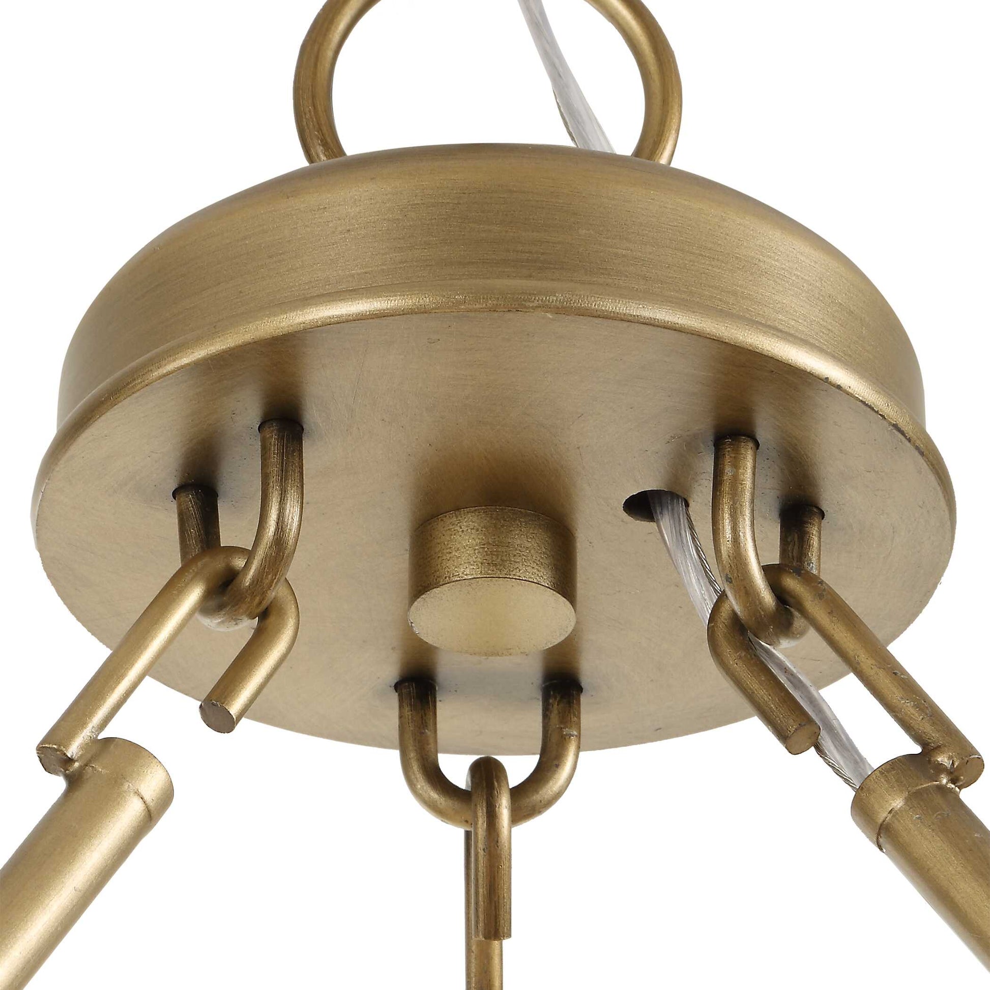 Uttermost Ladakh 9 Light Round Wicker Pendant