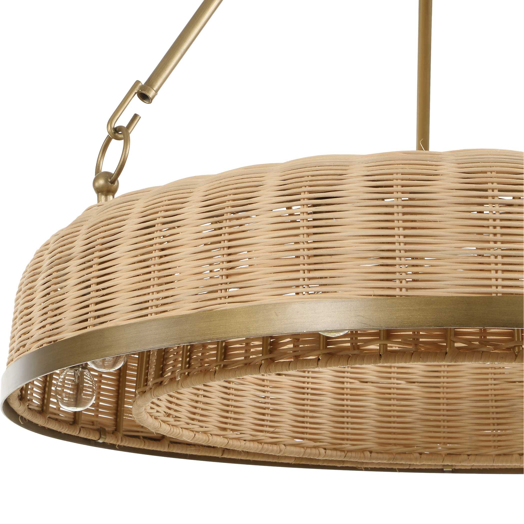 Uttermost Ladakh 9 Light Round Wicker Pendant