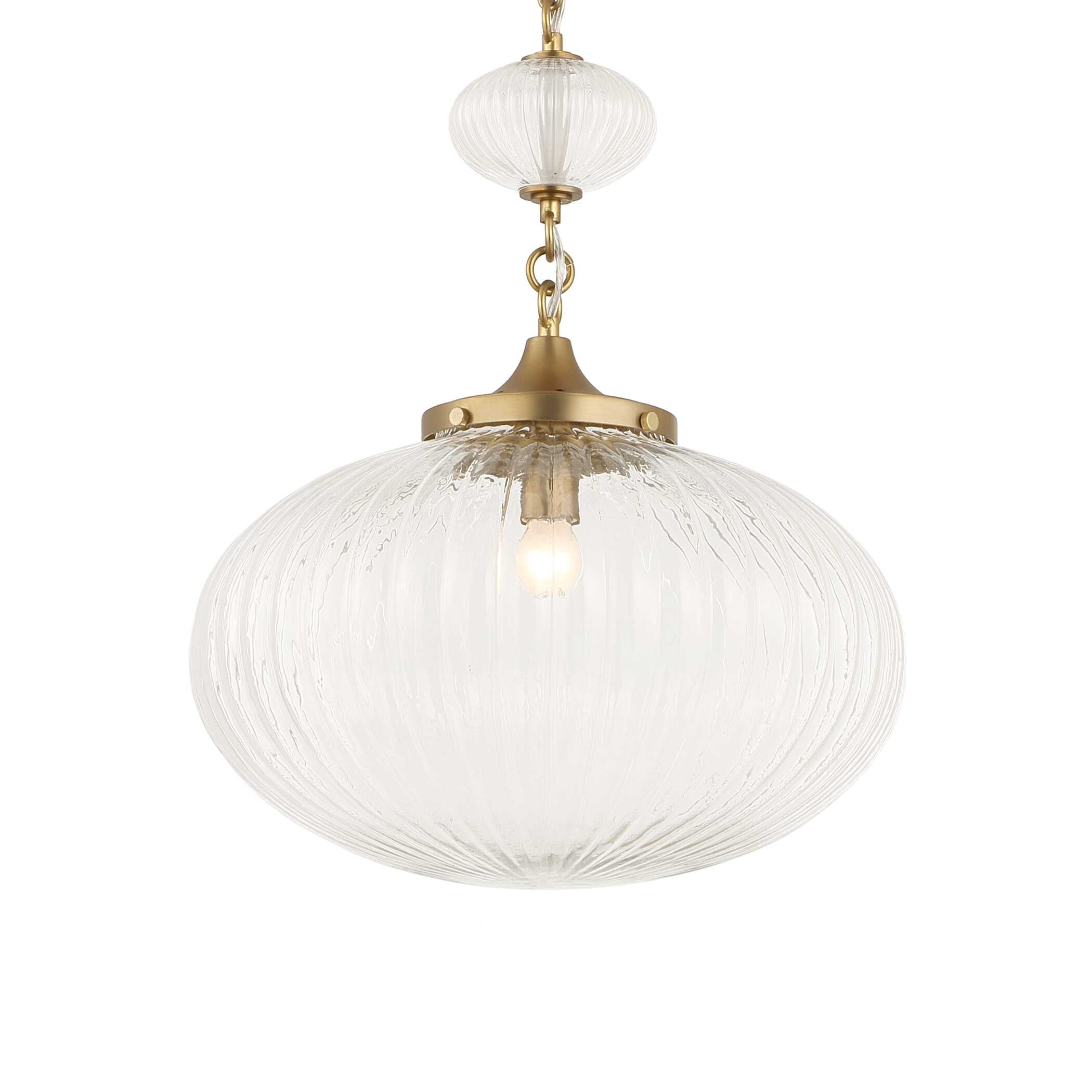 Uttermost Bellaire 1 Light Glass Shade Pendant