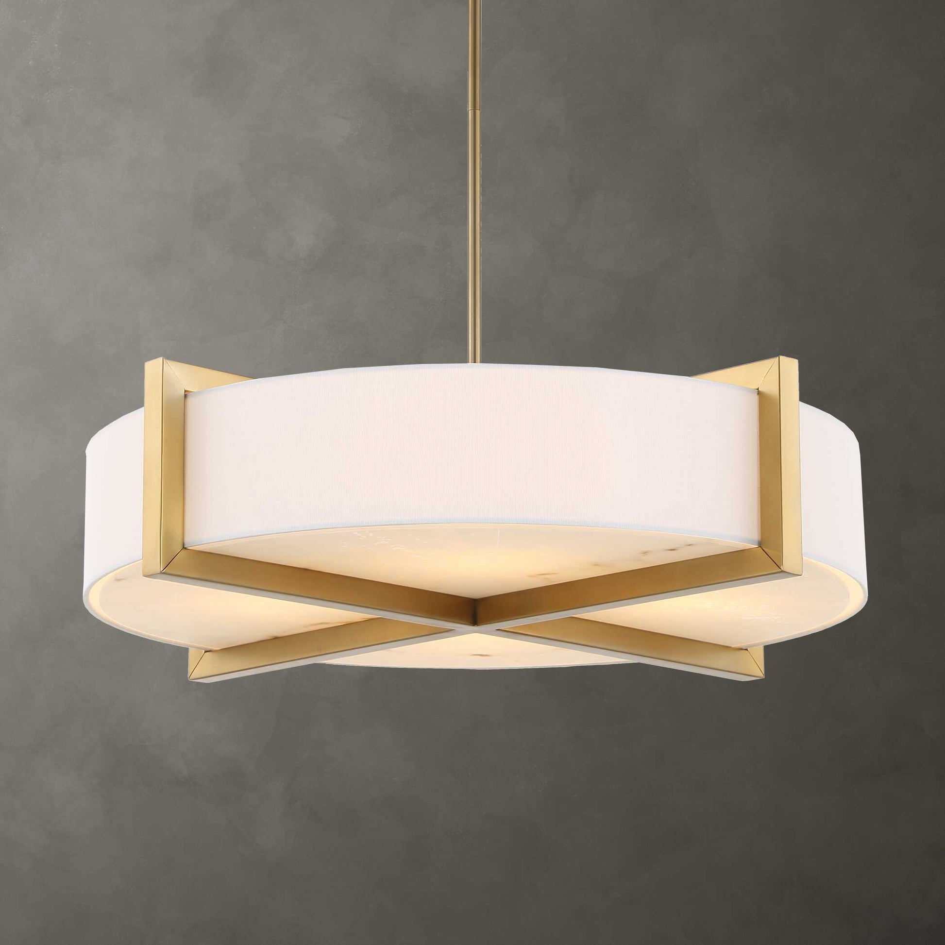 Uttermost Cresson 4 Light Drum Pendant