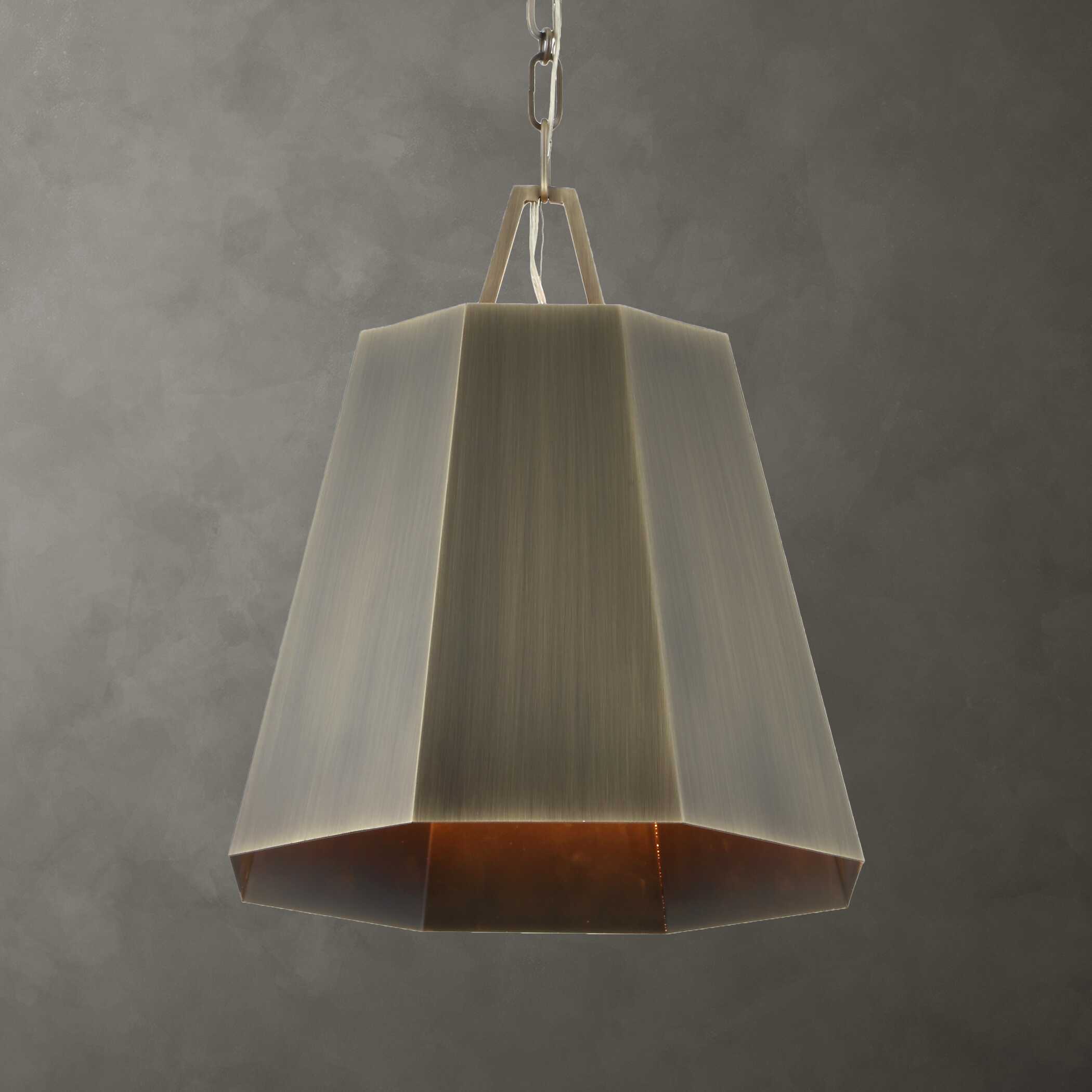 Uttermost Granada 1 Light Hexagon Pendant