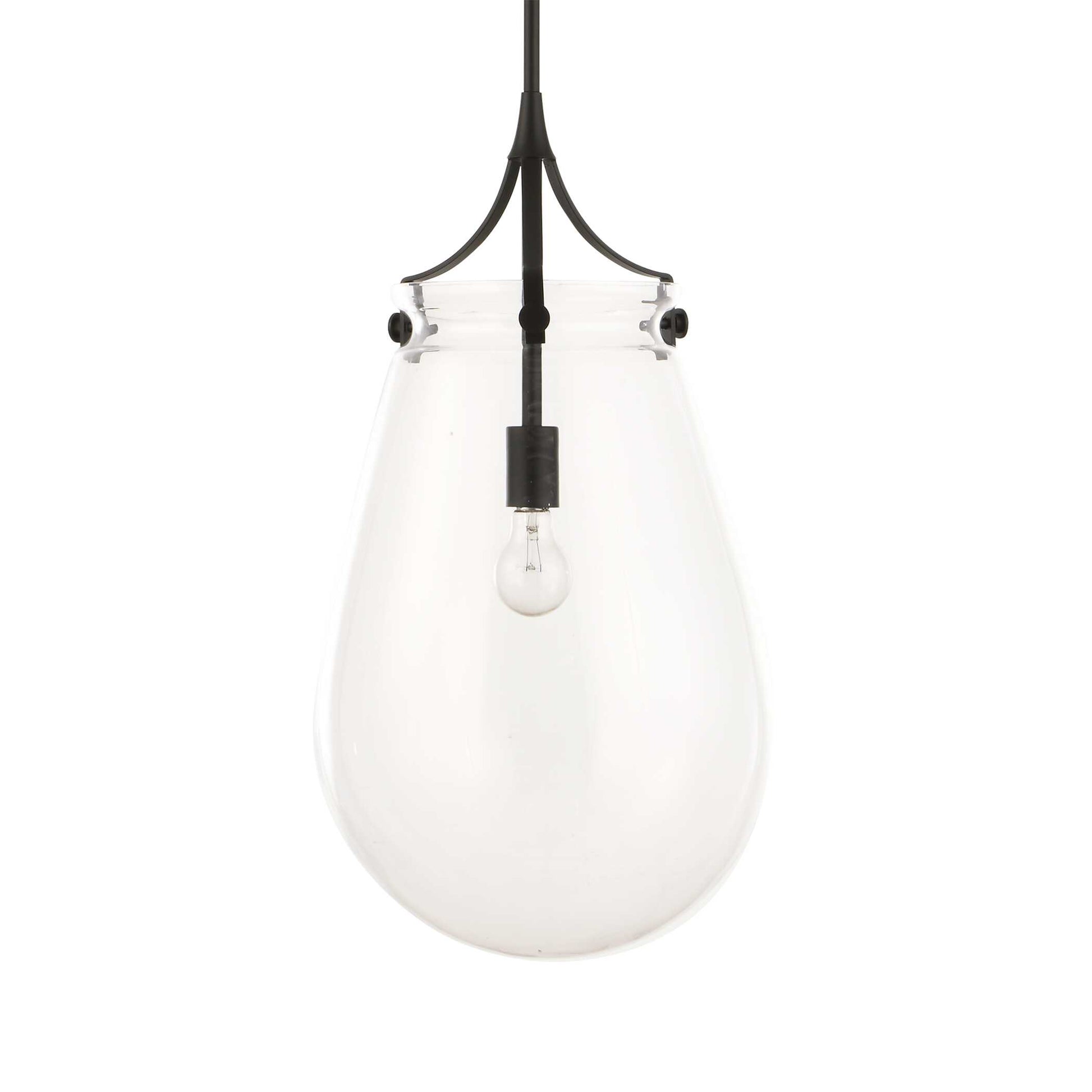 Uttermost Dewdrop 1 Light Glass Shade Pendant