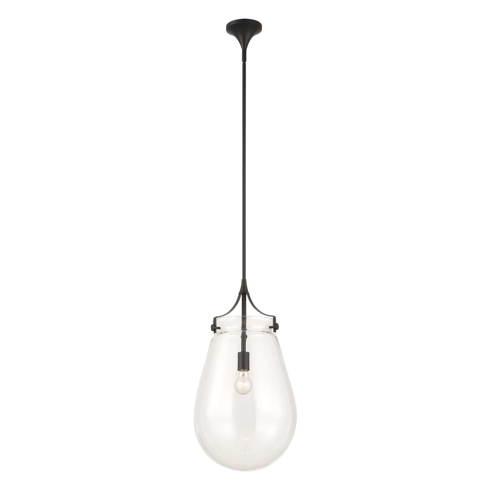 Uttermost Dewdrop 1 Light Glass Shade Pendant