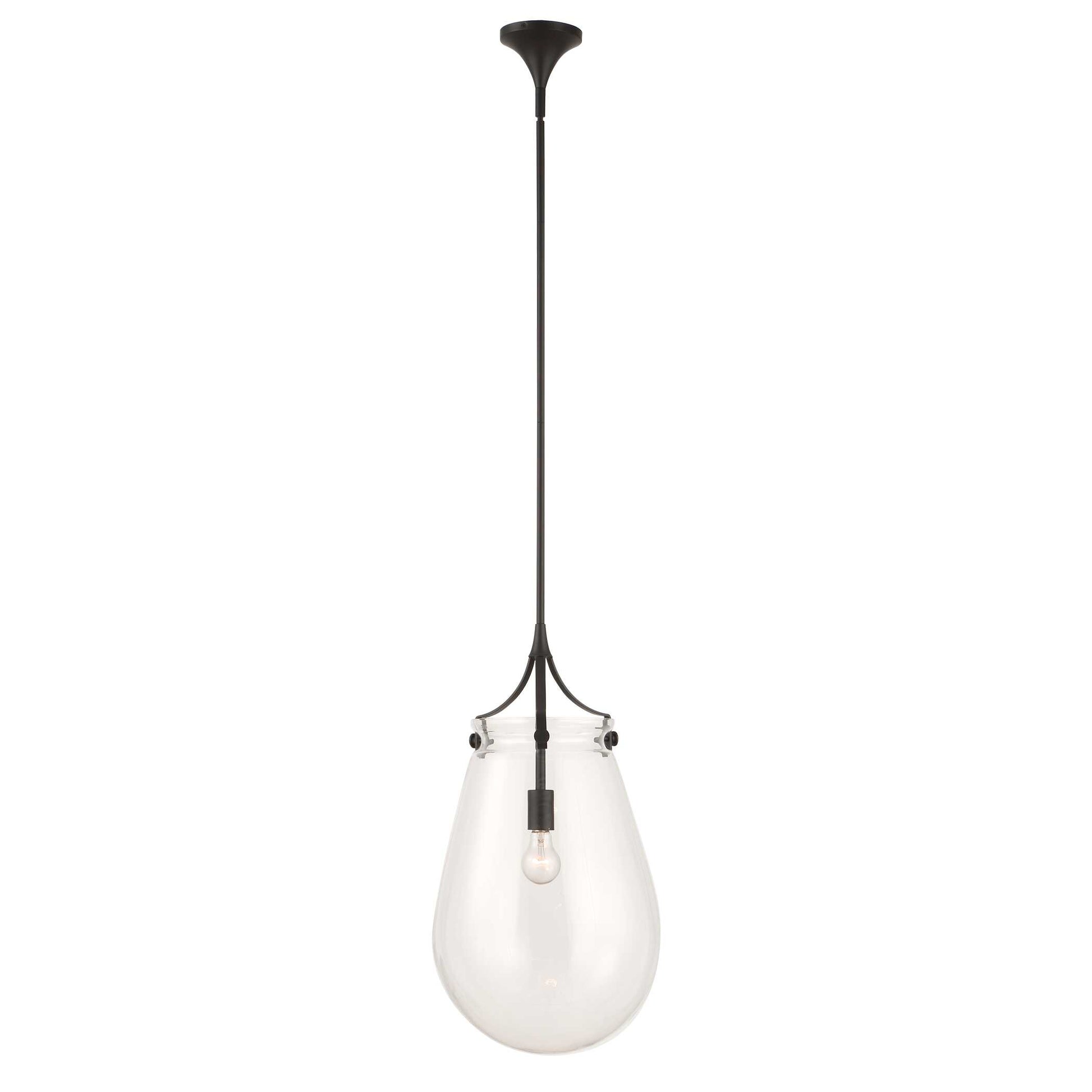 Uttermost Dewdrop 1 Light Glass Shade Pendant