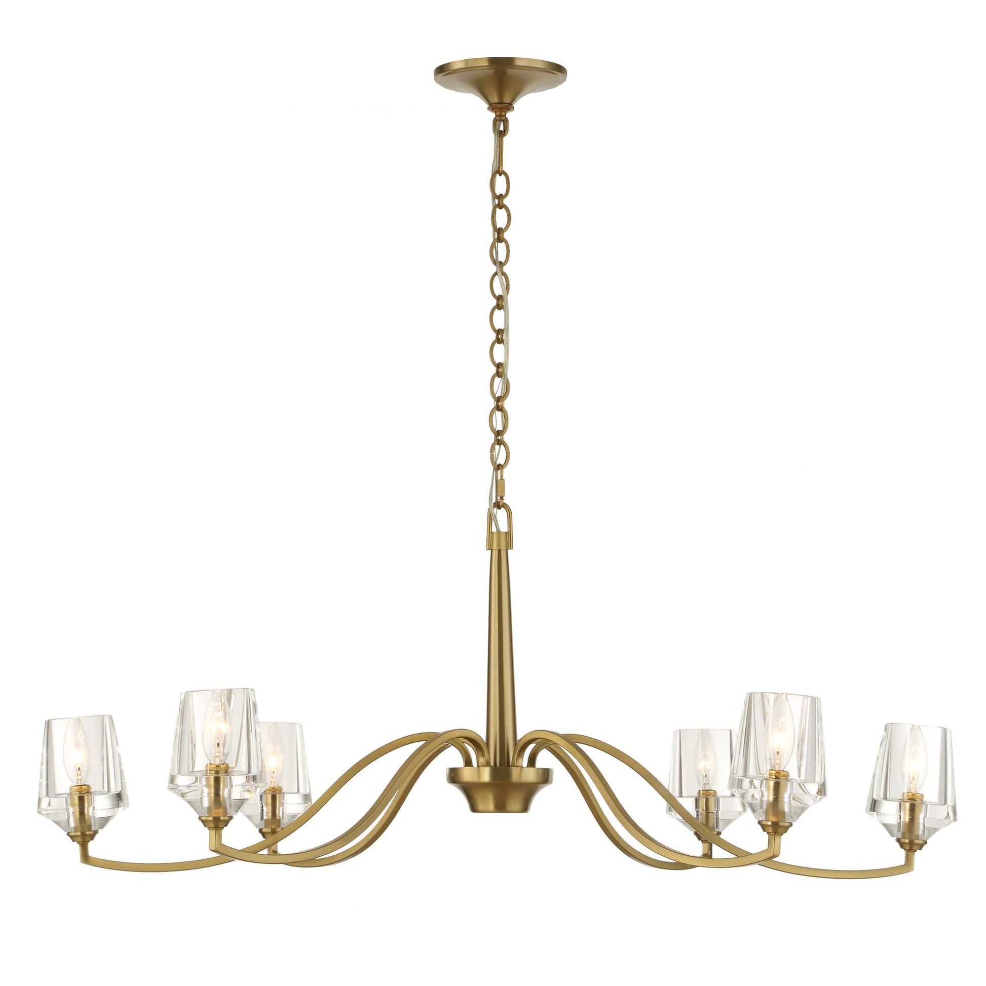 Uttermost Barcelona 6 Light Brass Chandelier
