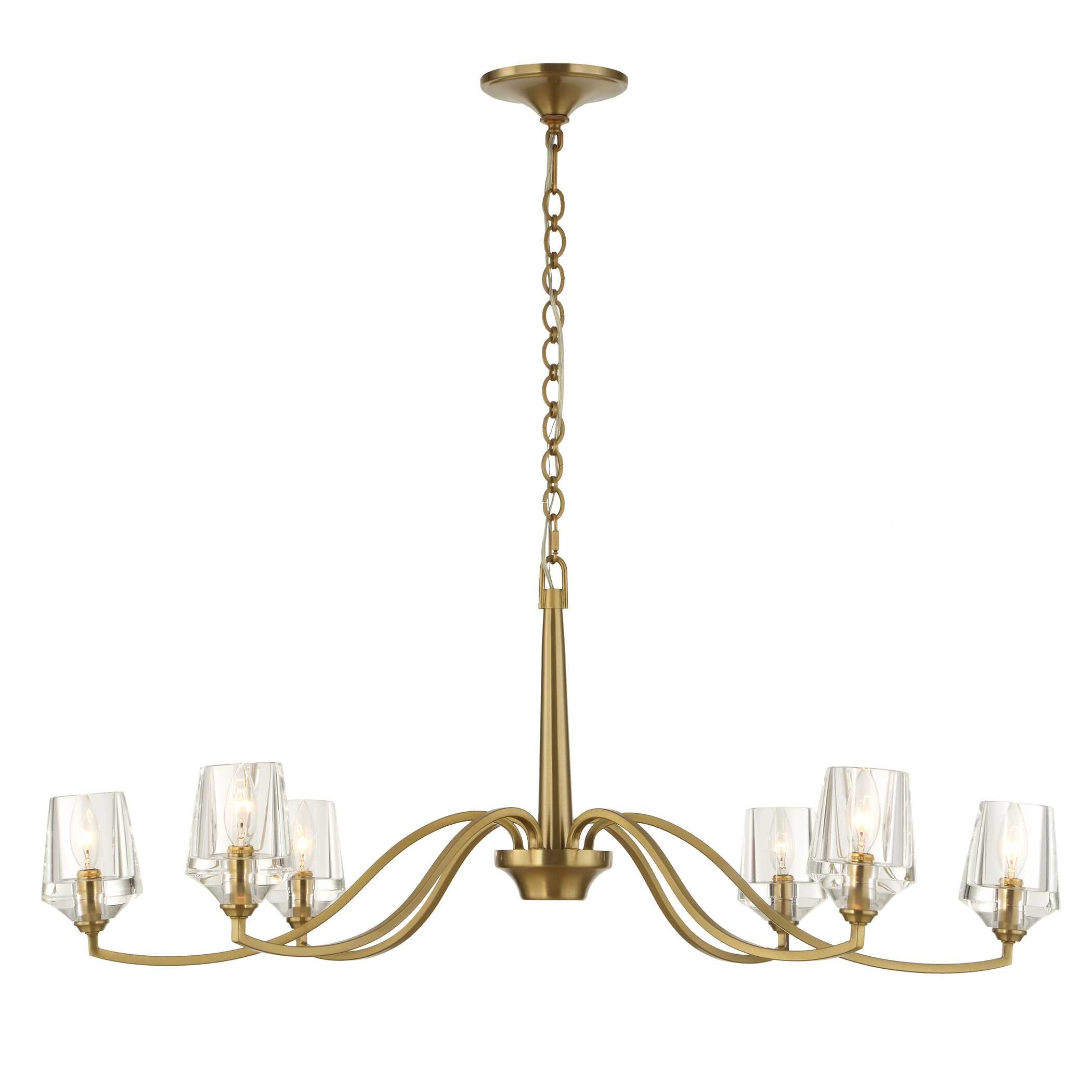 Uttermost Barcelona 6 Light Brass Chandelier