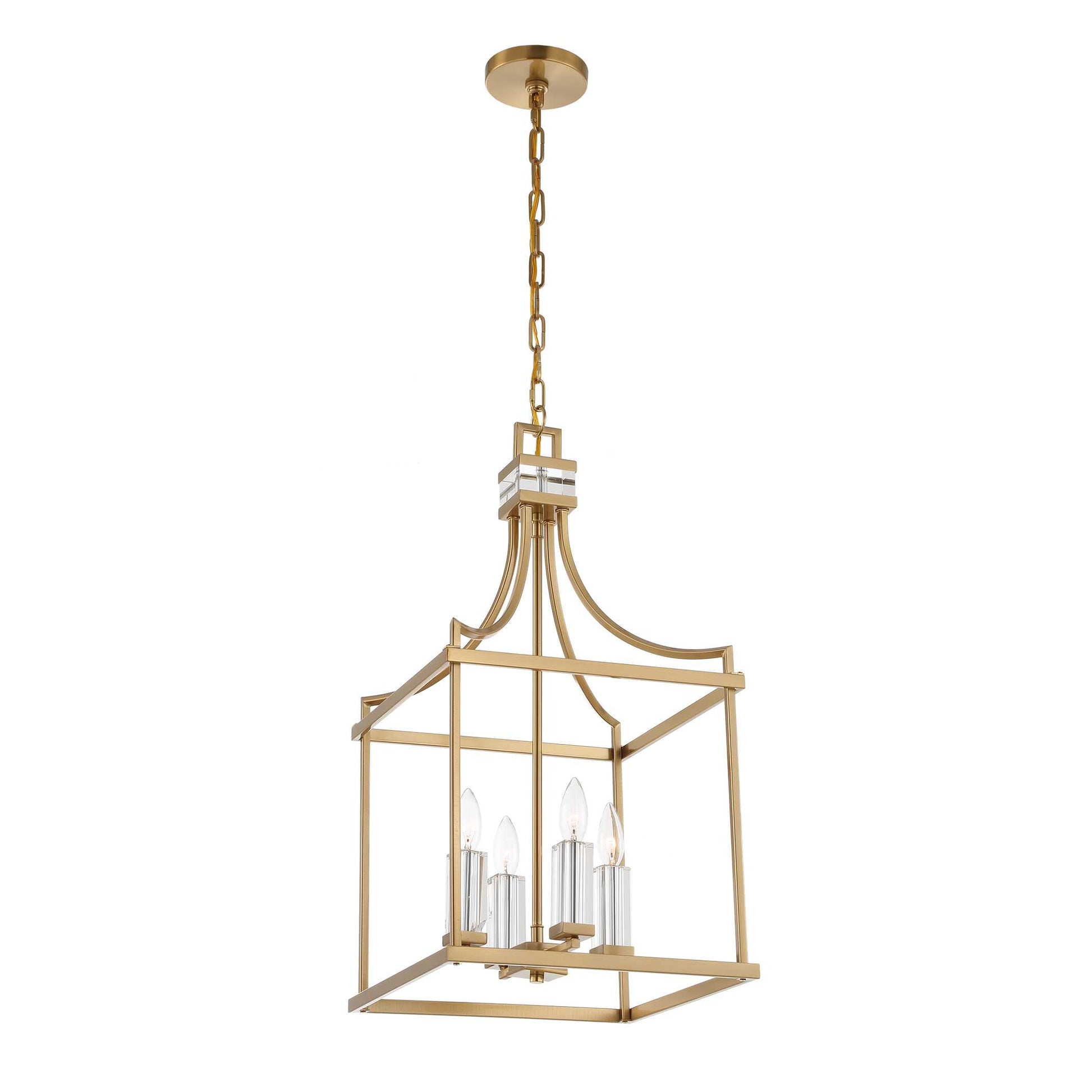 Uttermost Montreal 4 Light Brass Lantern Pendant