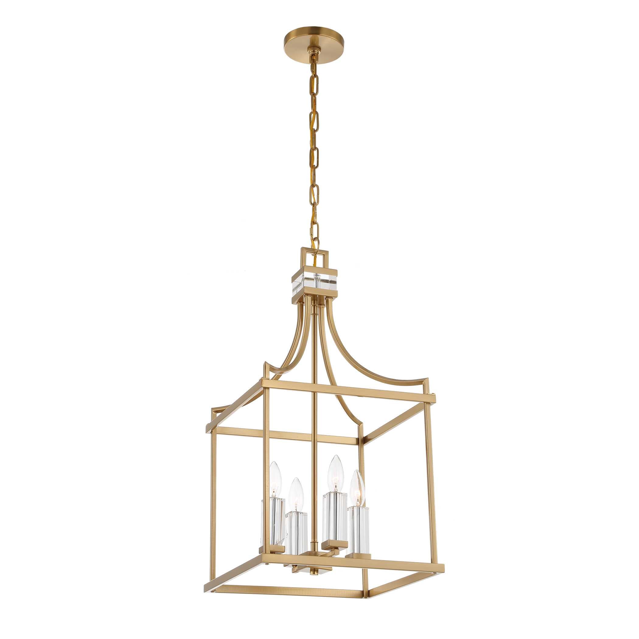 Uttermost Montreal 4 Light Brass Lantern Pendant
