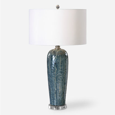 Maira Blue Ceramic Table Lamp