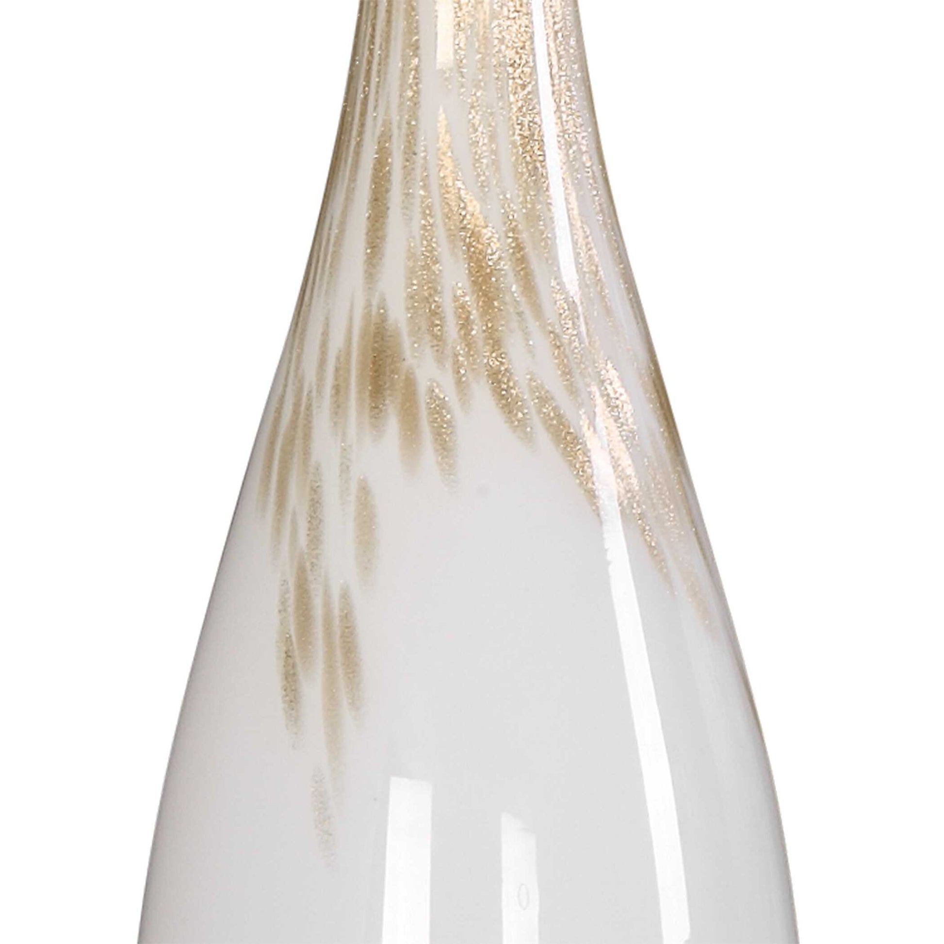 Uttermost Cardoni White Glass Table Lamp