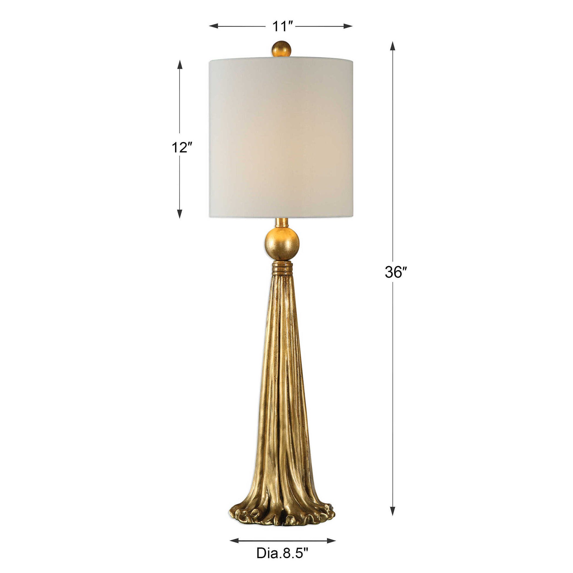 Uttermost Paravani Metallic Gold Lamp