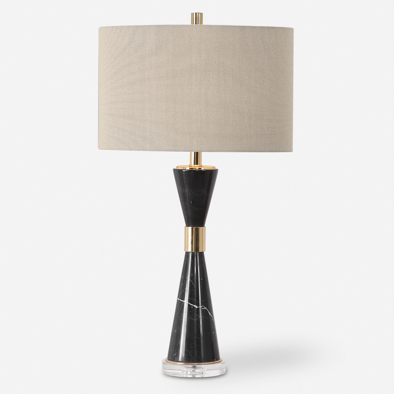 Uttermost Alastair Black Marble Table Lamp
