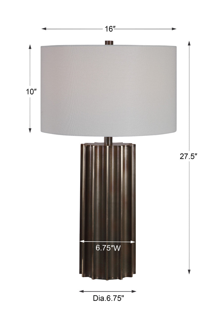 Uttermost Khalio Gun Metal Table Lamp
