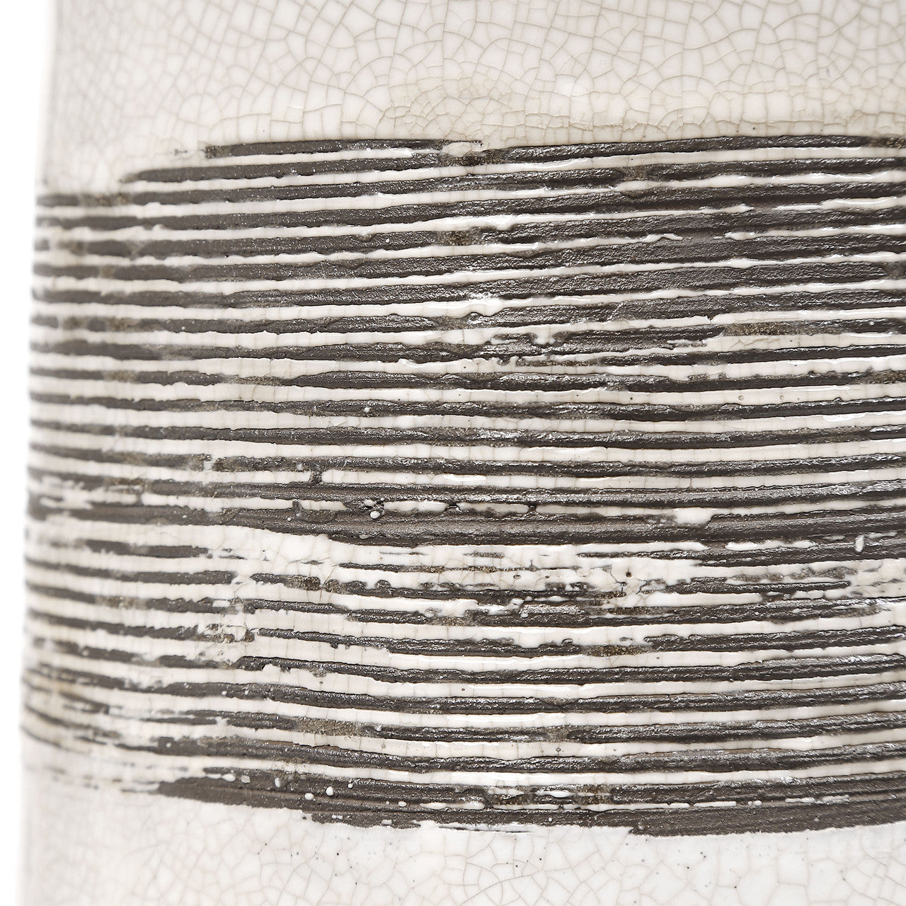 Uttermost Comanche White Crackle Table Lamp