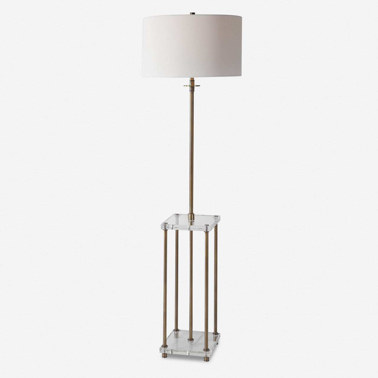 Uttermost Palladian Antique Brass Floor Lamp