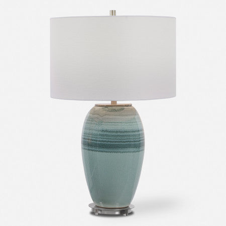 Caicos Teal Table Lamp