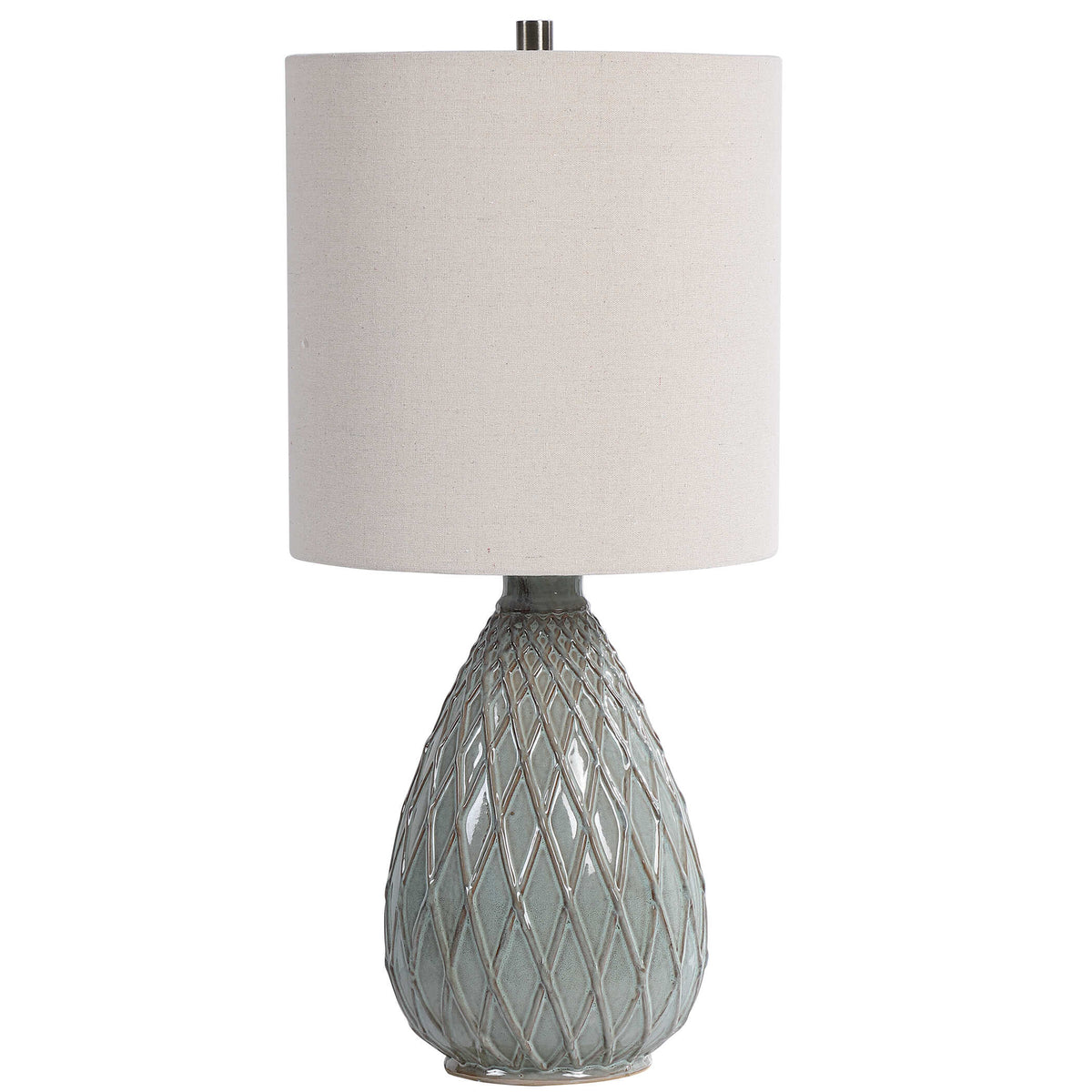 Ravensworth Round Rust Ceramic Table Lamp