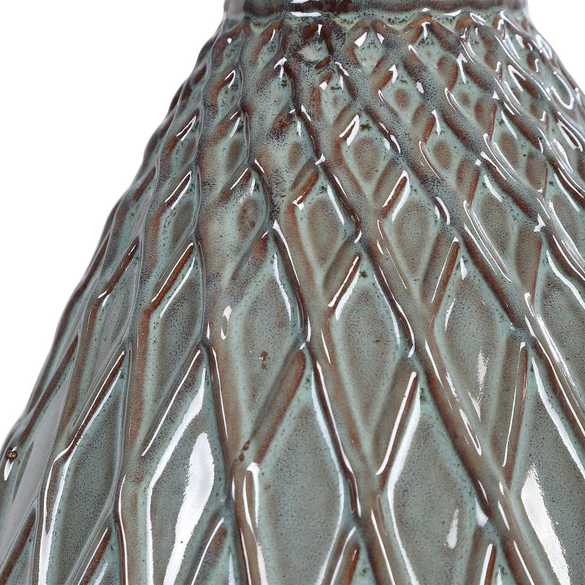 Ravensworth Round Rust Ceramic Table Lamp