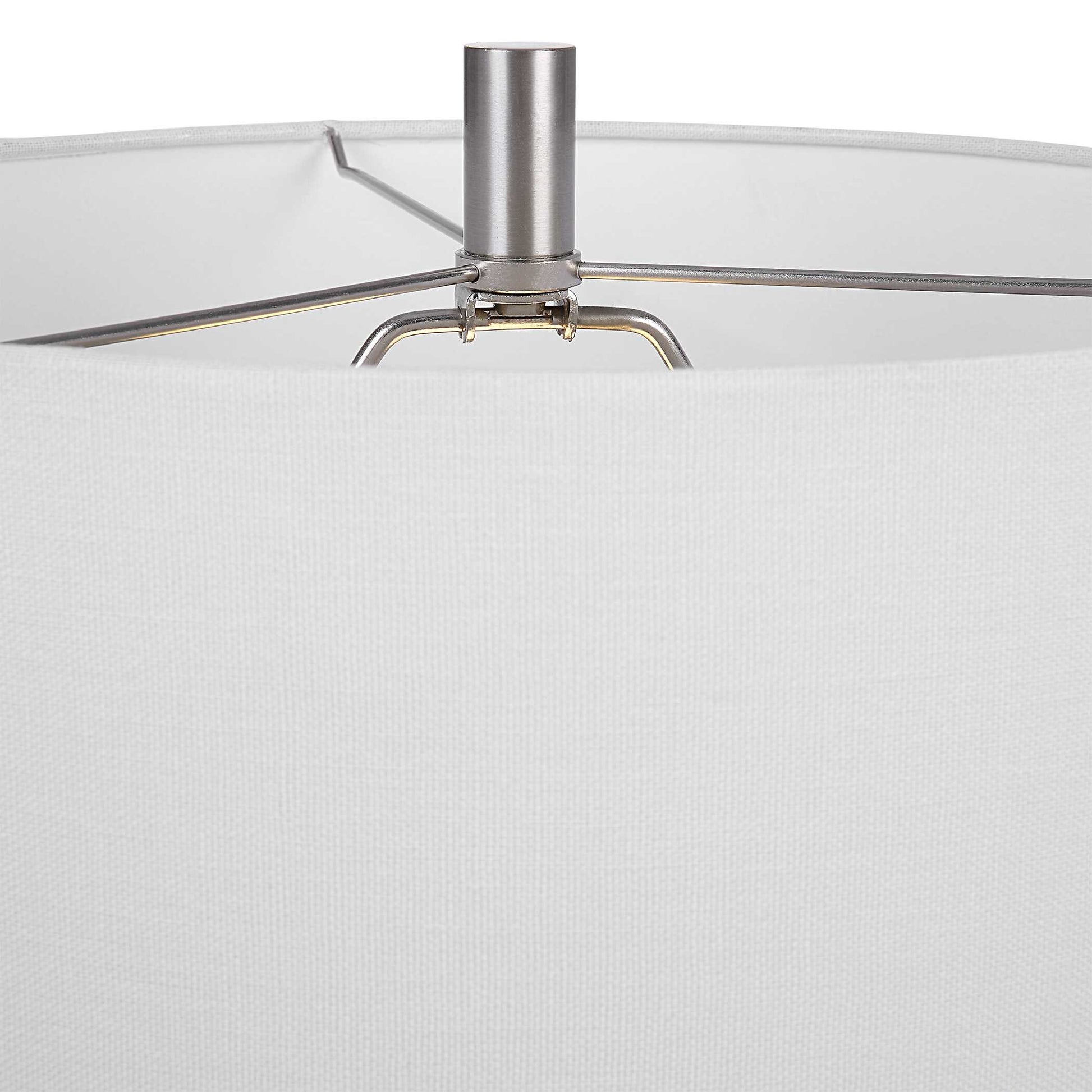 Sherbourne Rectangular Brushed Nickel Table Lamp