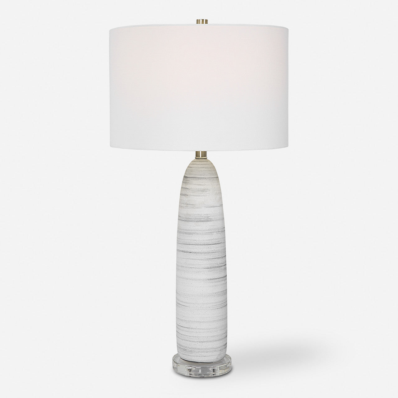 Uttermost Levadia Matte White Table Lamp