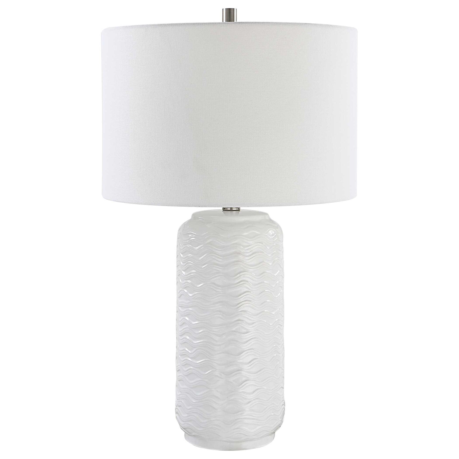 Underwood Round White Ceramic Table Lamp