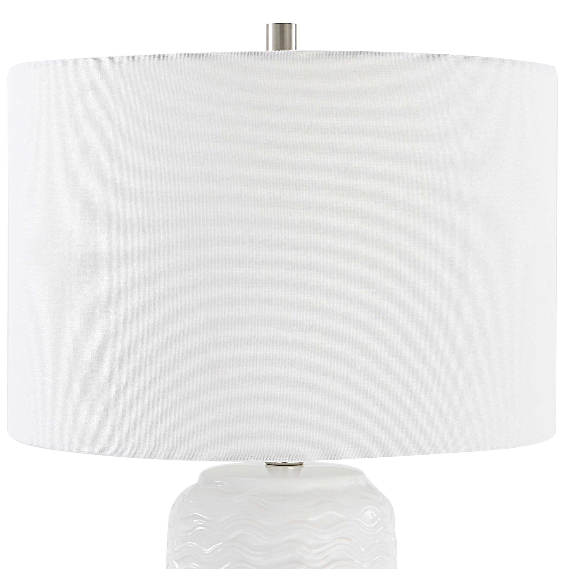 Underwood Round White Ceramic Table Lamp