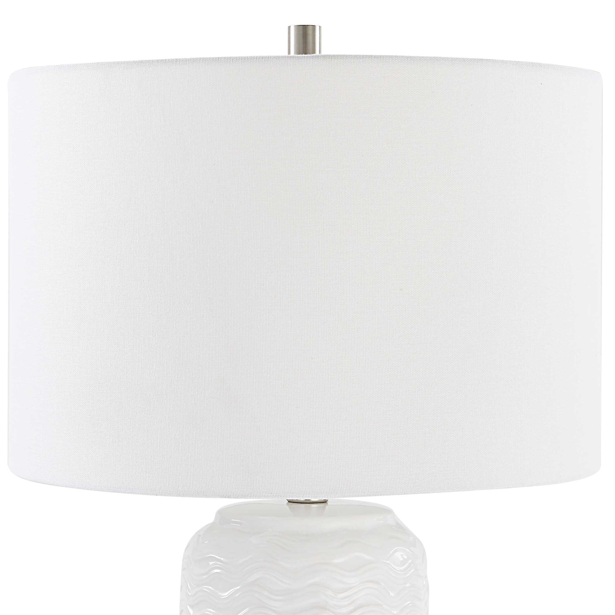 Underwood Round White Ceramic Table Lamp