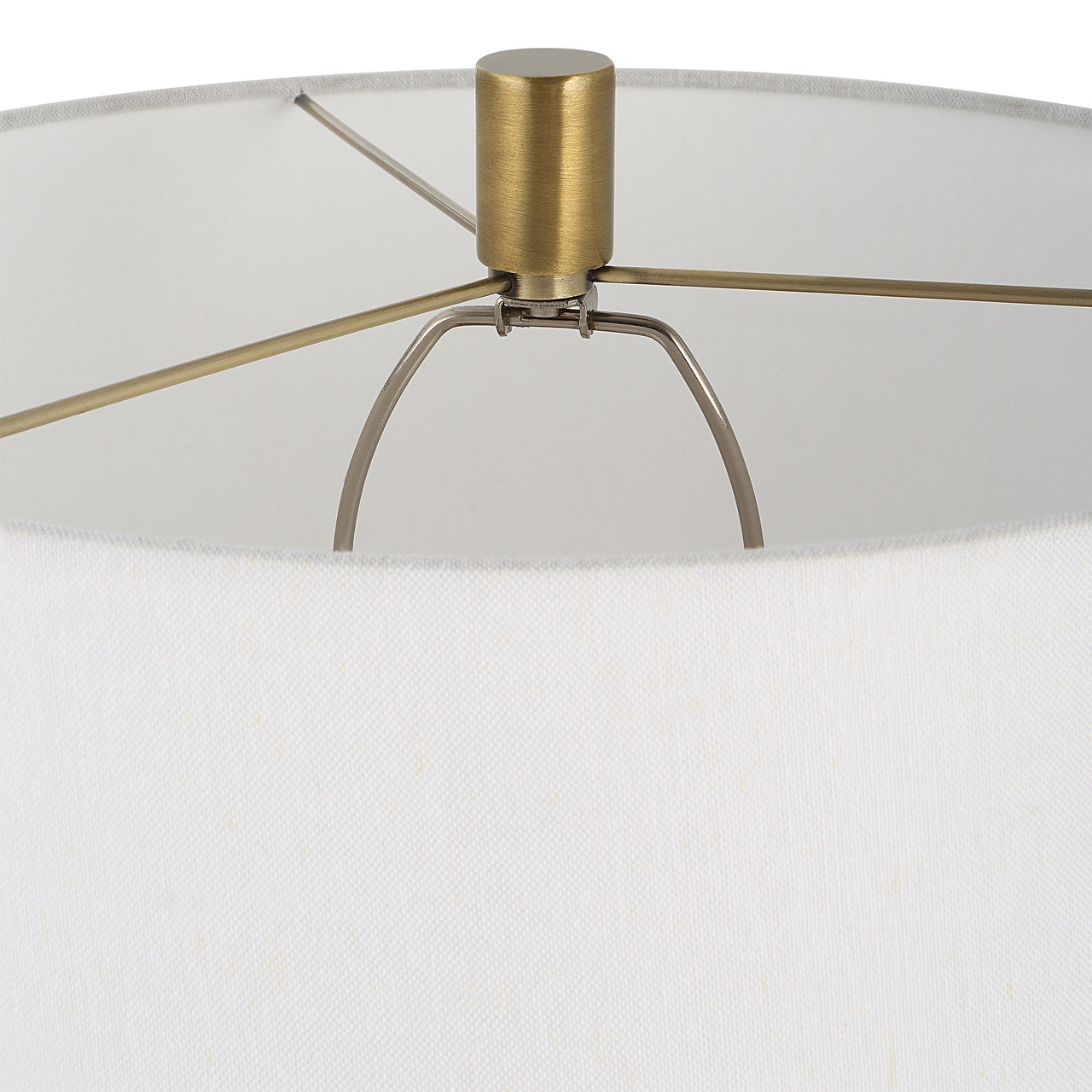 Uttermost Adelia Ivory & Brass Table Lamp