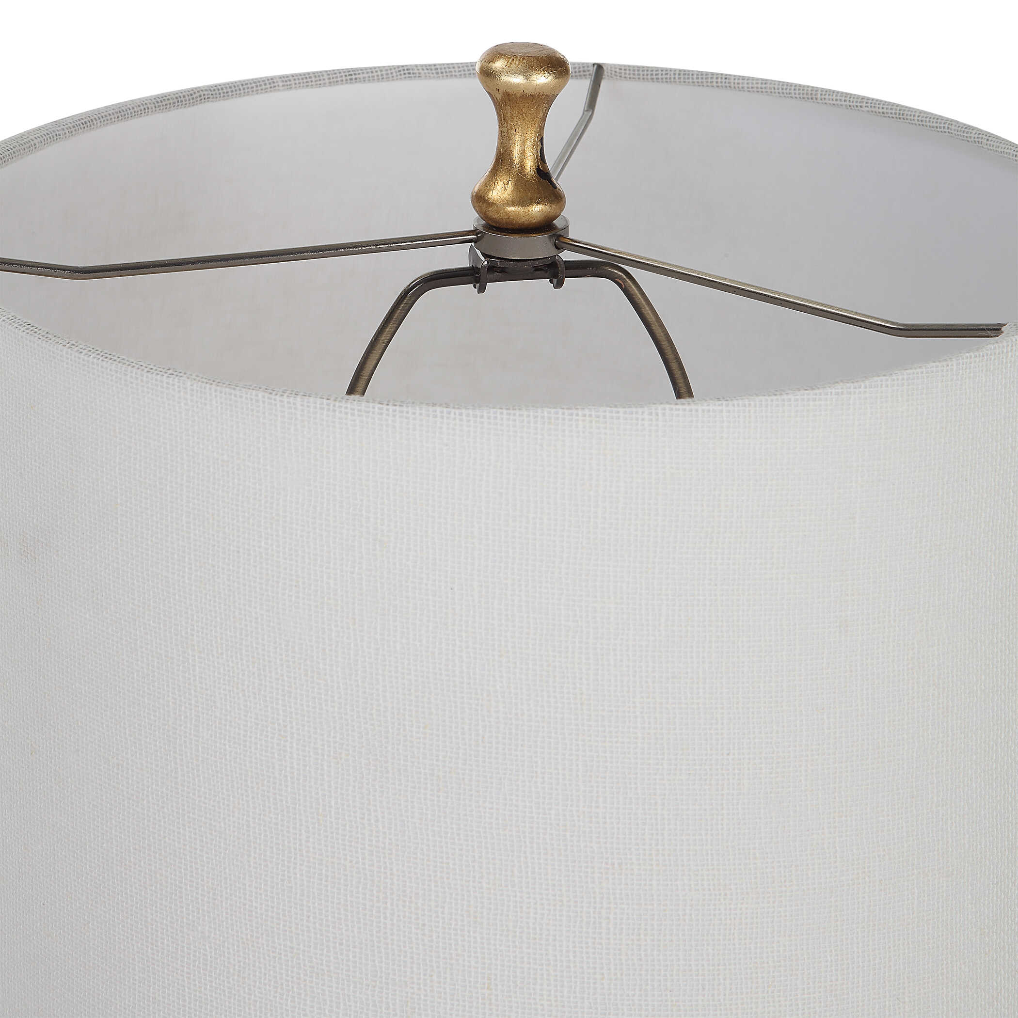 Wilbraham Round Gold Glass Table Lamps, S/2