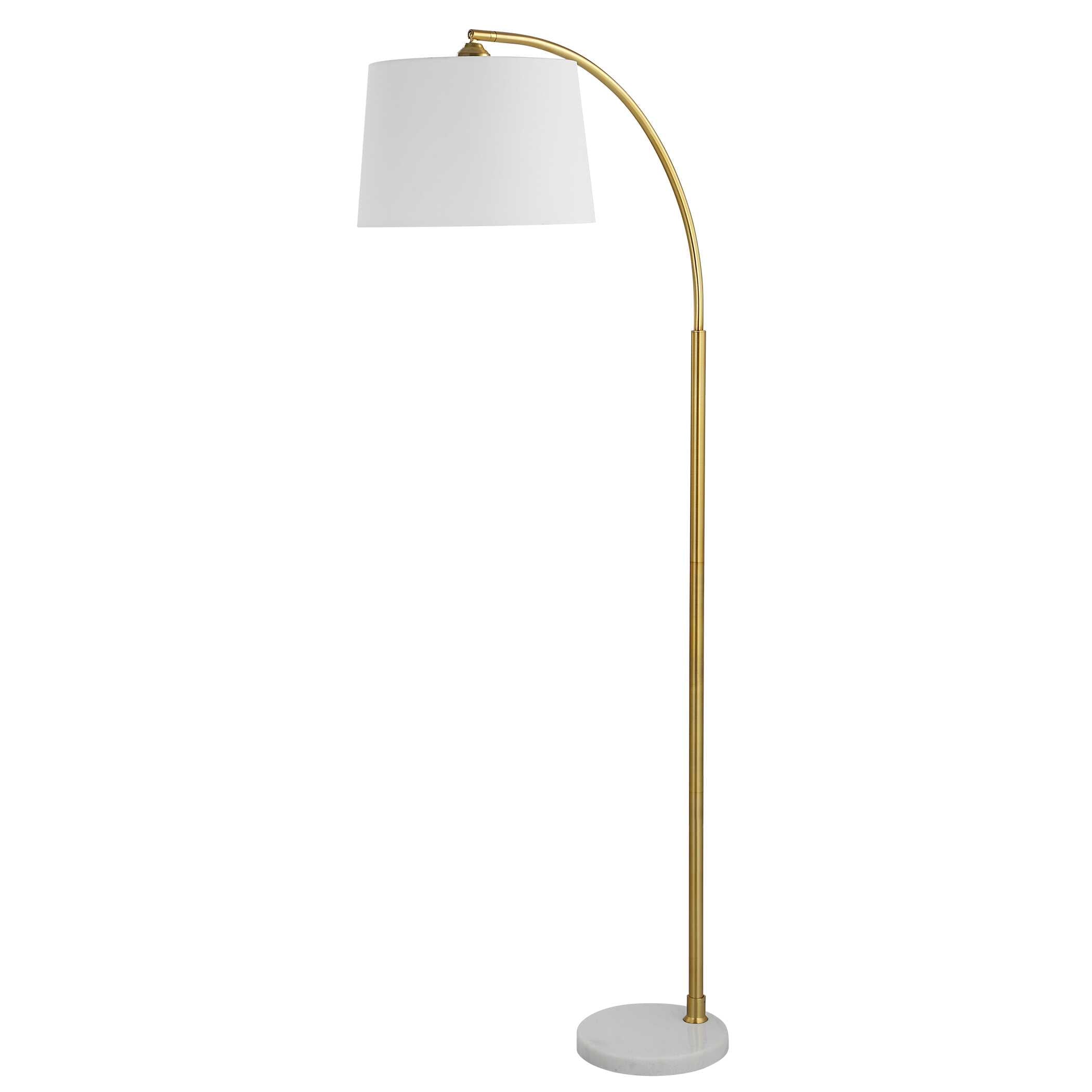 Zeffira Gold Marble Floor Lamp