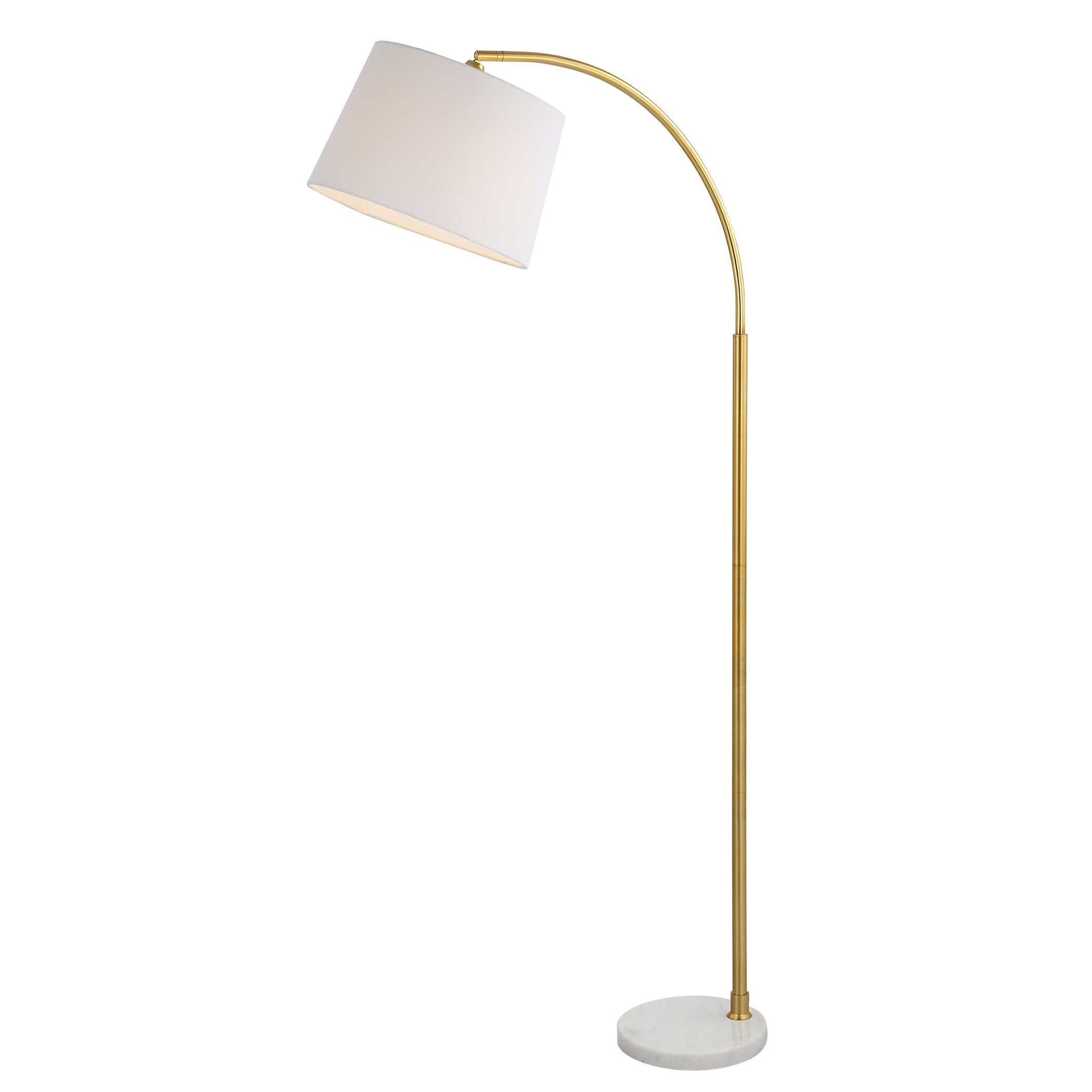 Zeffira Gold Marble Floor Lamp