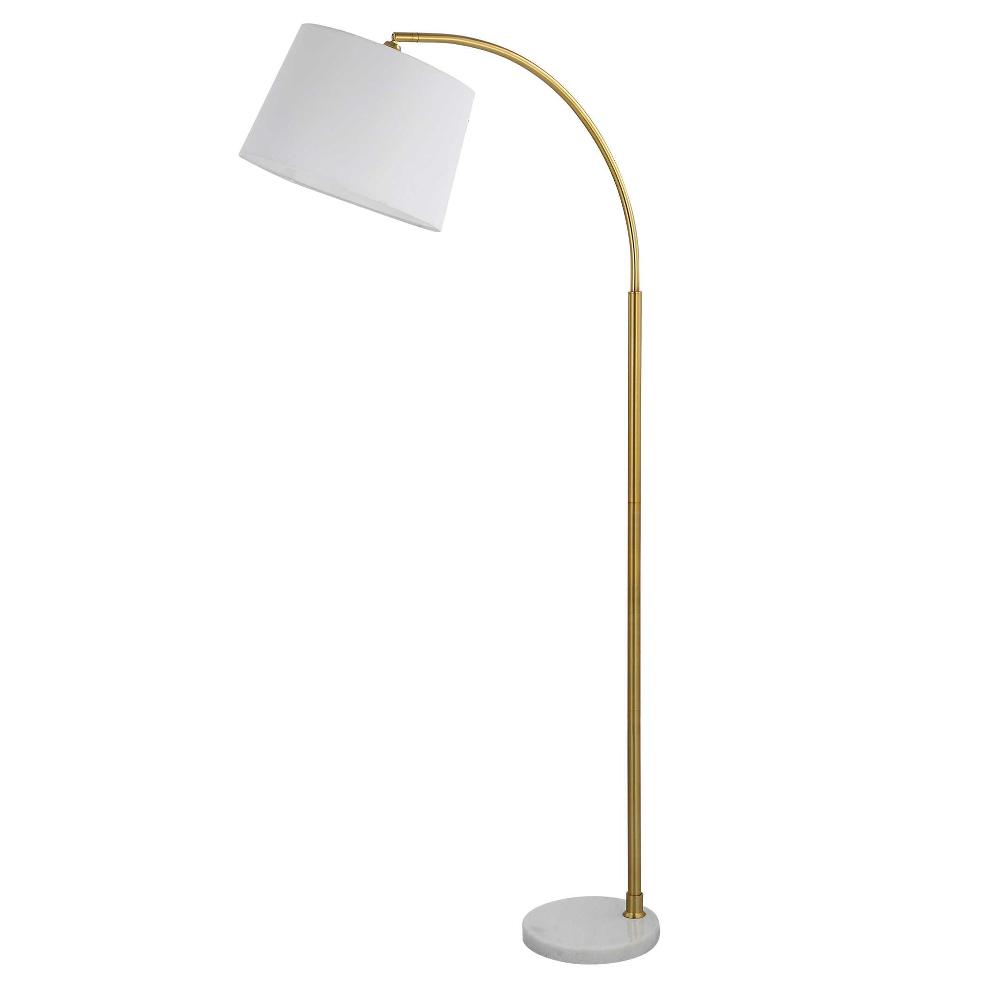 Zeffira Gold Marble Floor Lamp