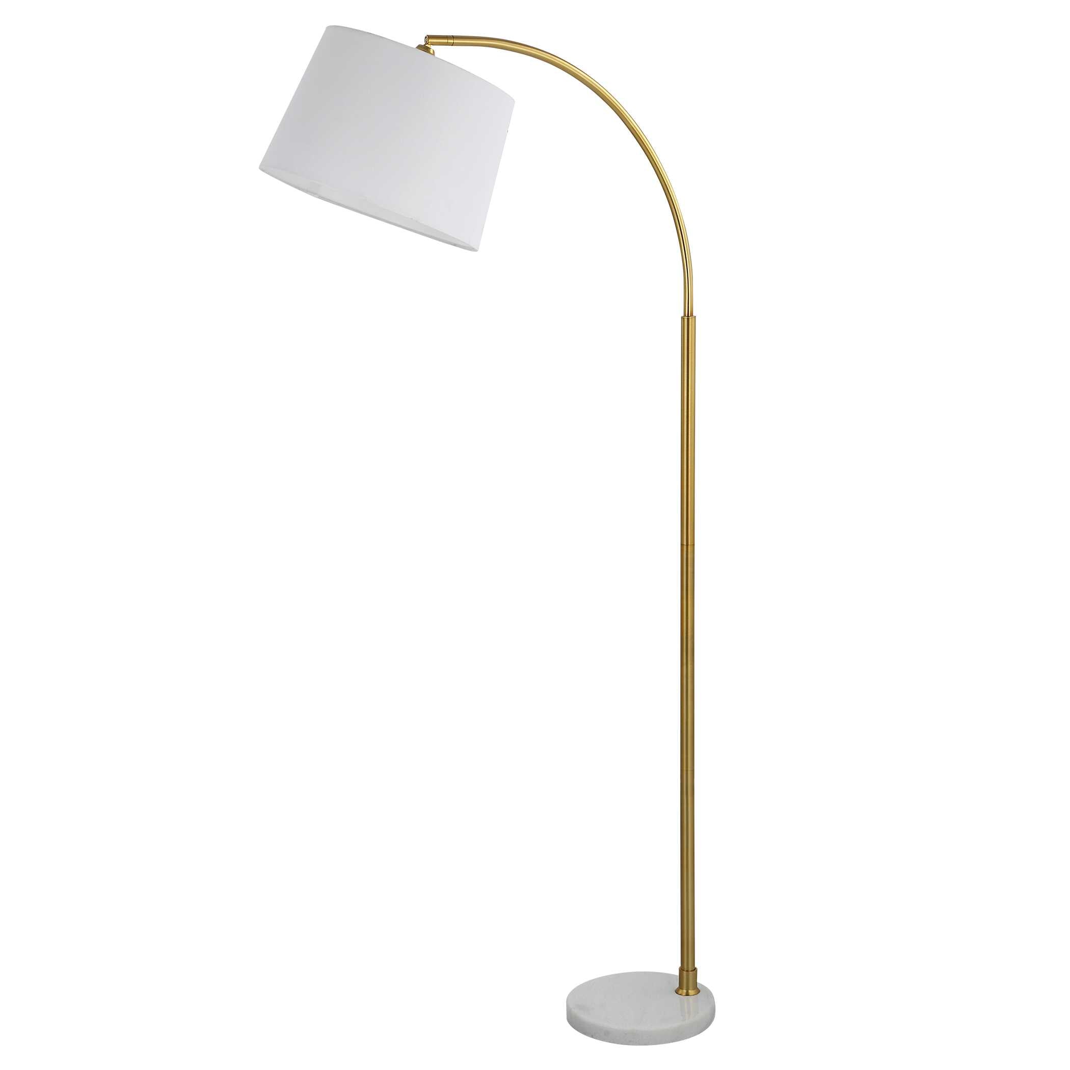 Zeffira Gold Marble Floor Lamp