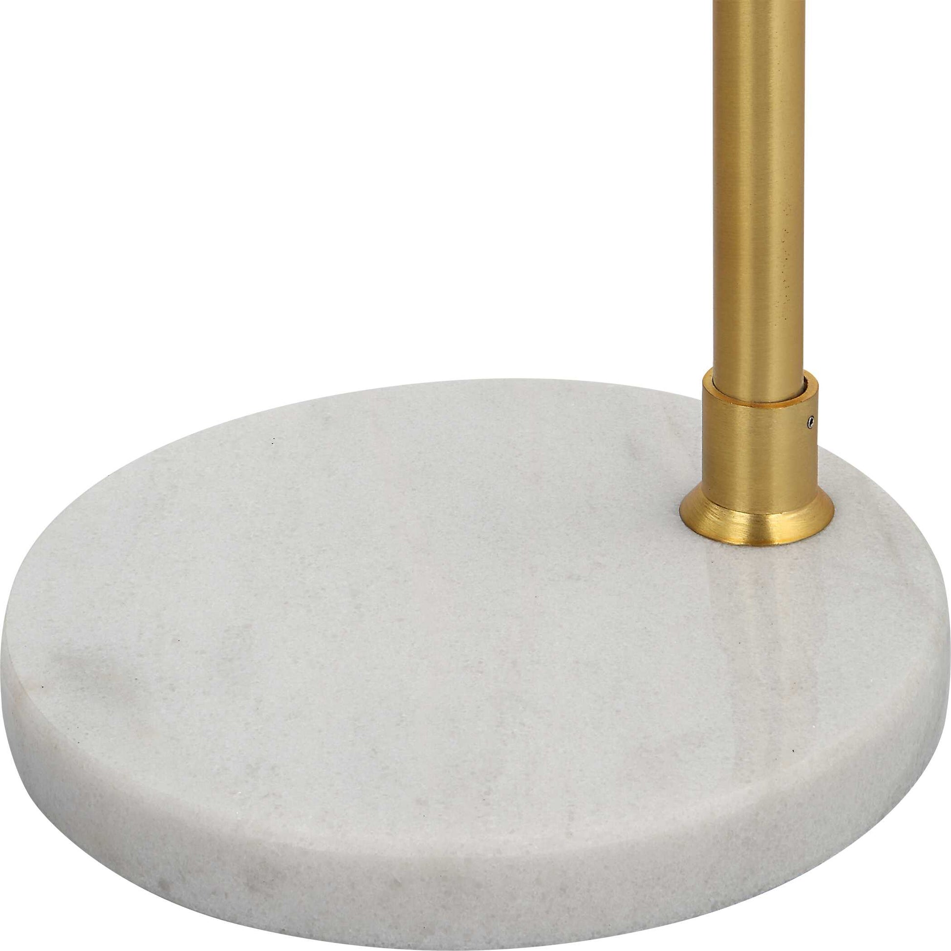 Zeffira Gold Marble Floor Lamp