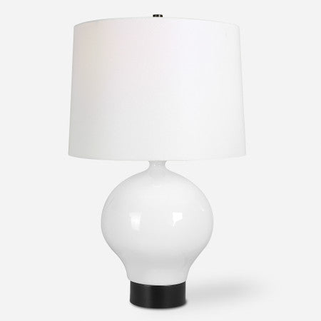 Collar Gloss White Table Lamp
