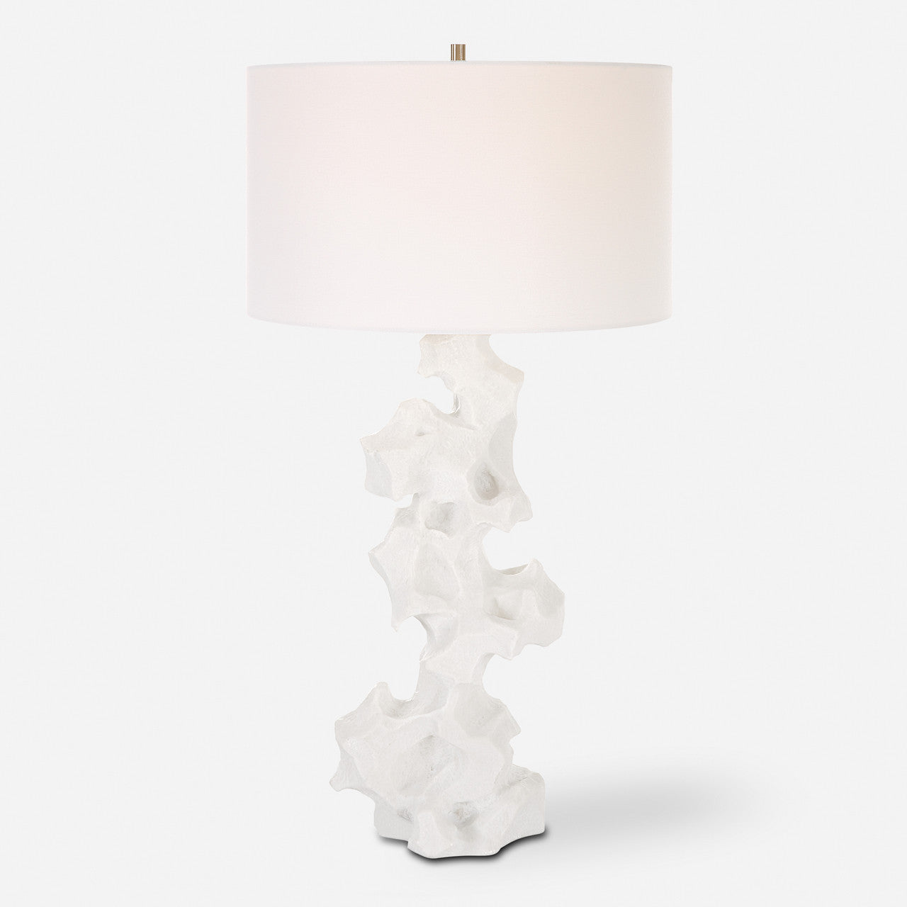 Uttermost Remnant White Marble Table Lamp
