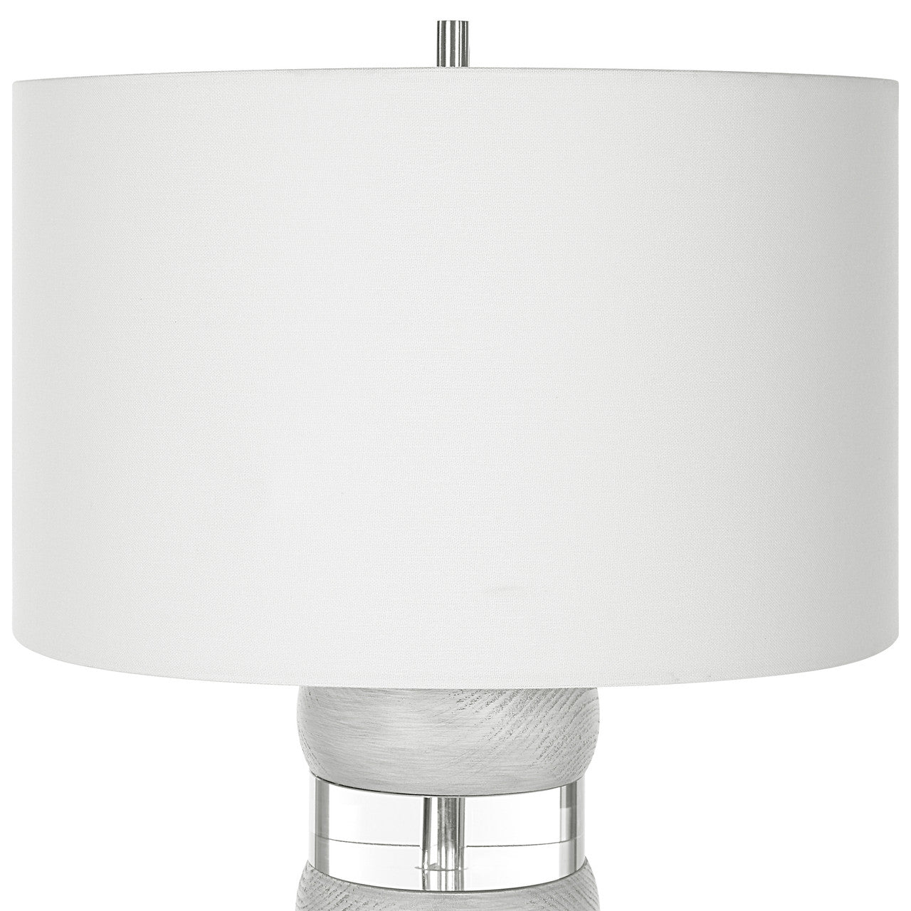 Uttermost Band Together Crystal & Wood Table Lamp